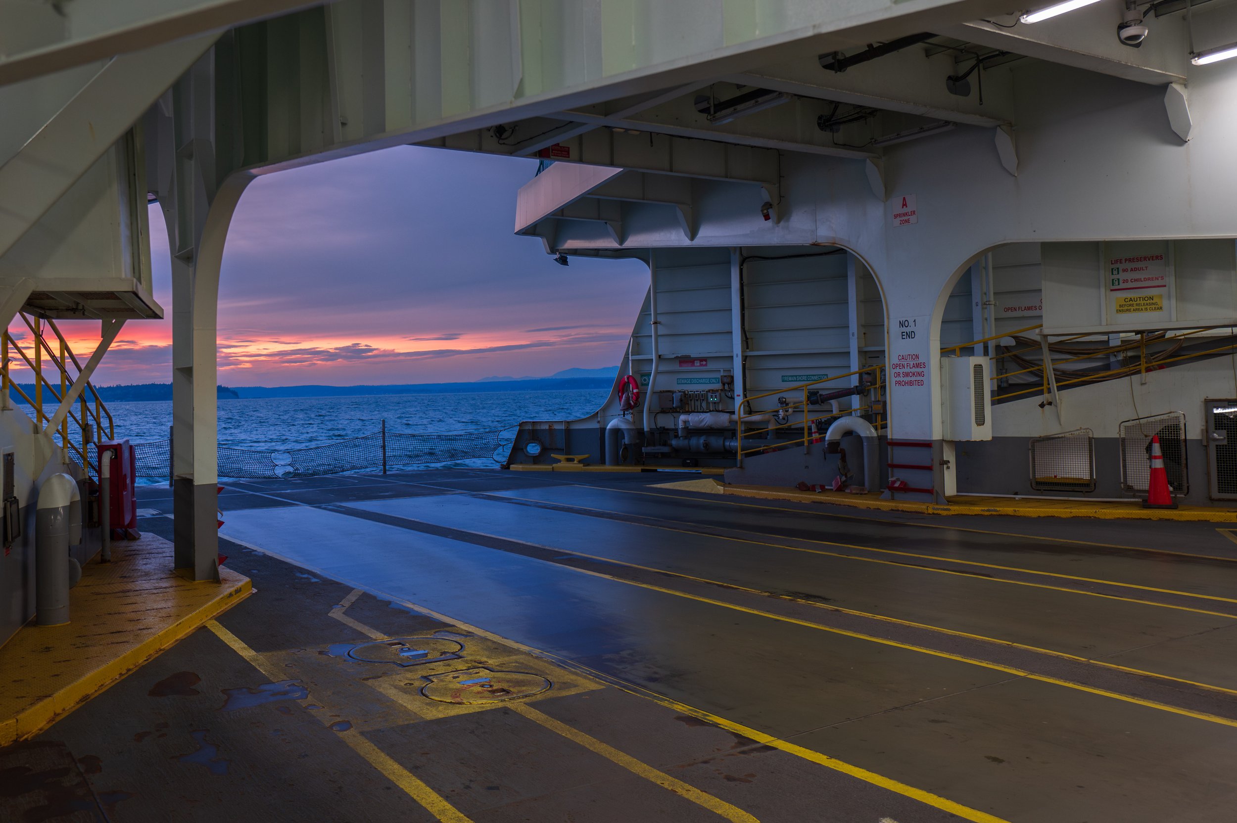  An incredible 9 pm June sunset from a ferry (photo/Jason Rafal) 