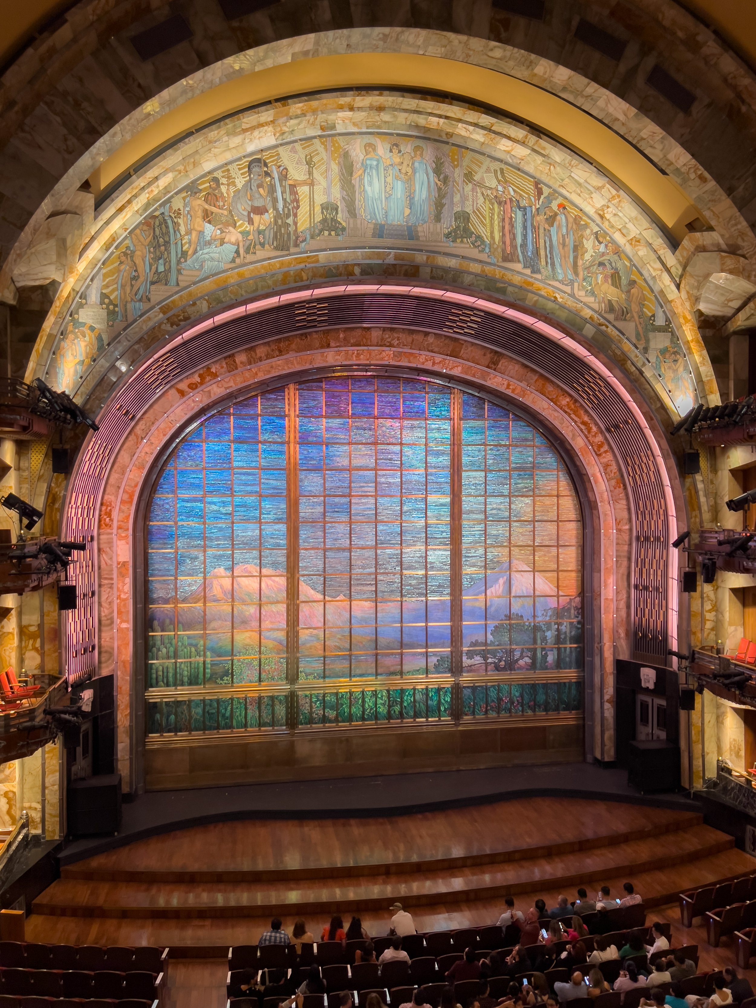 The equally impressive stage curtain (photo/Jason Rafal)