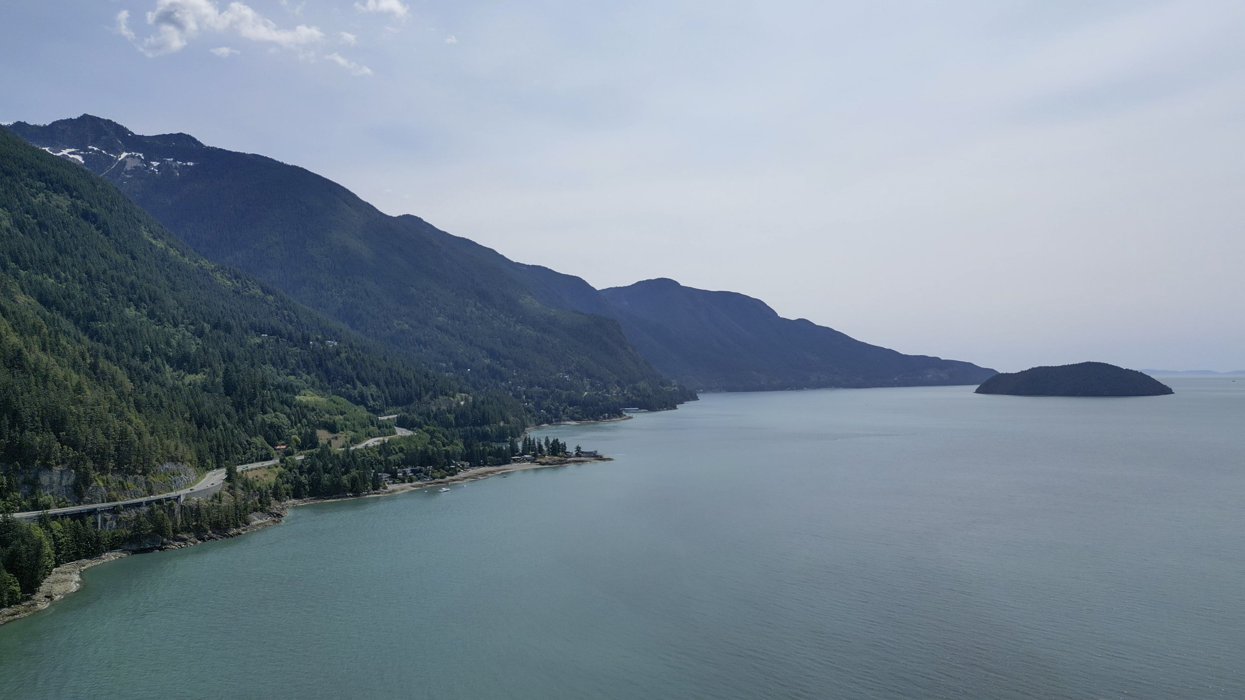  Looking south down Howe Sound (photo/Jason Rafal) 