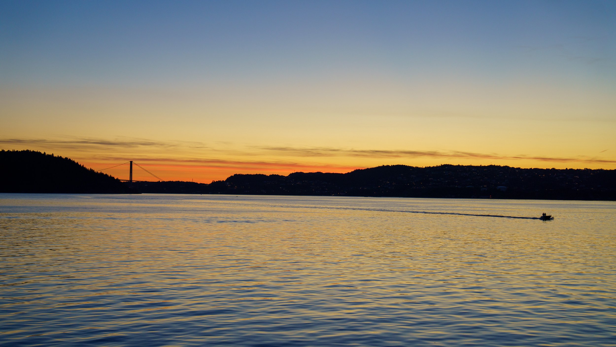 Sunset from the lovely Nordnesparken in Bergen (photo/Jason Rafal)