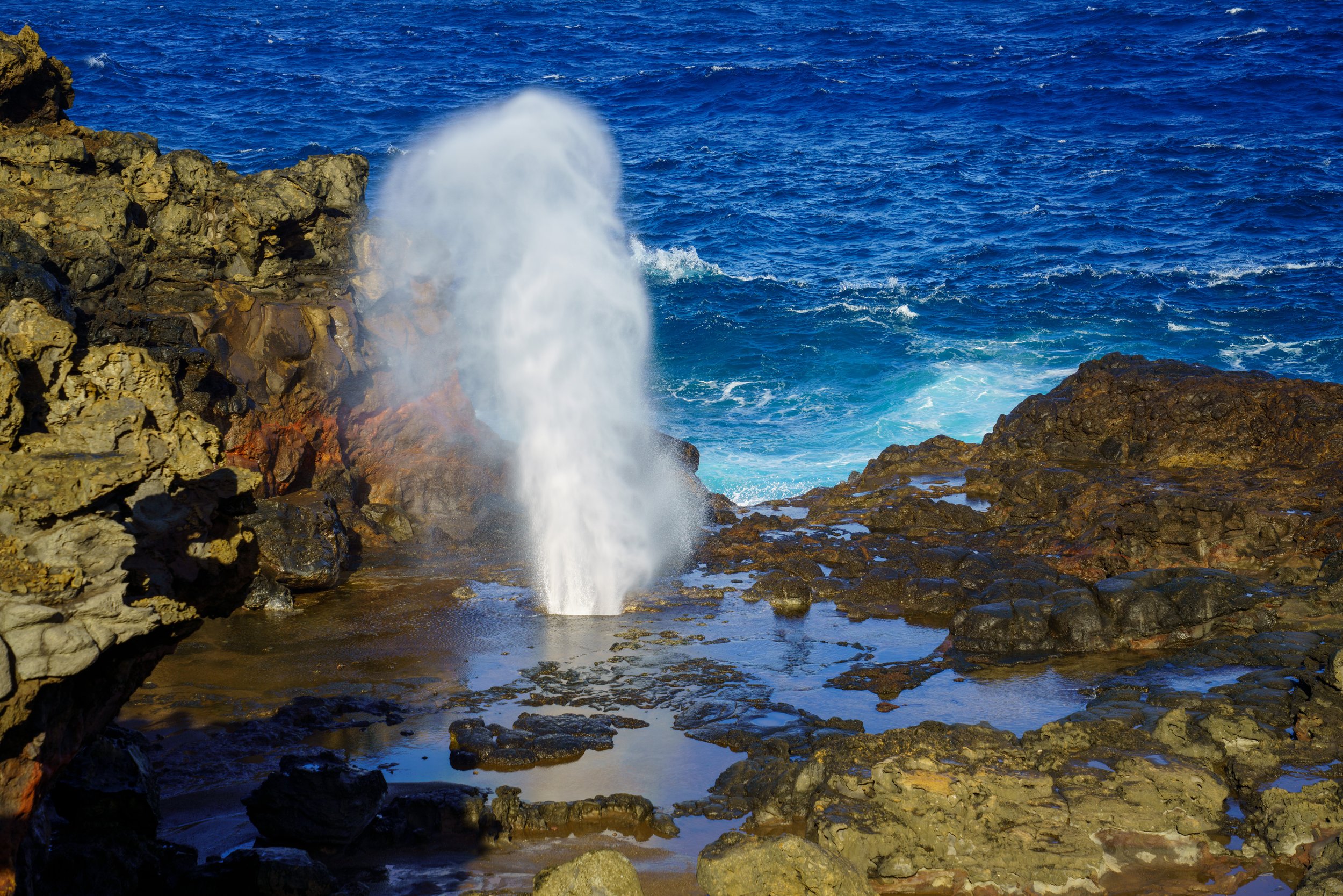 The Nakalele Blowhole, which we also saw from the helicopter (photo/Jason Rafal) 