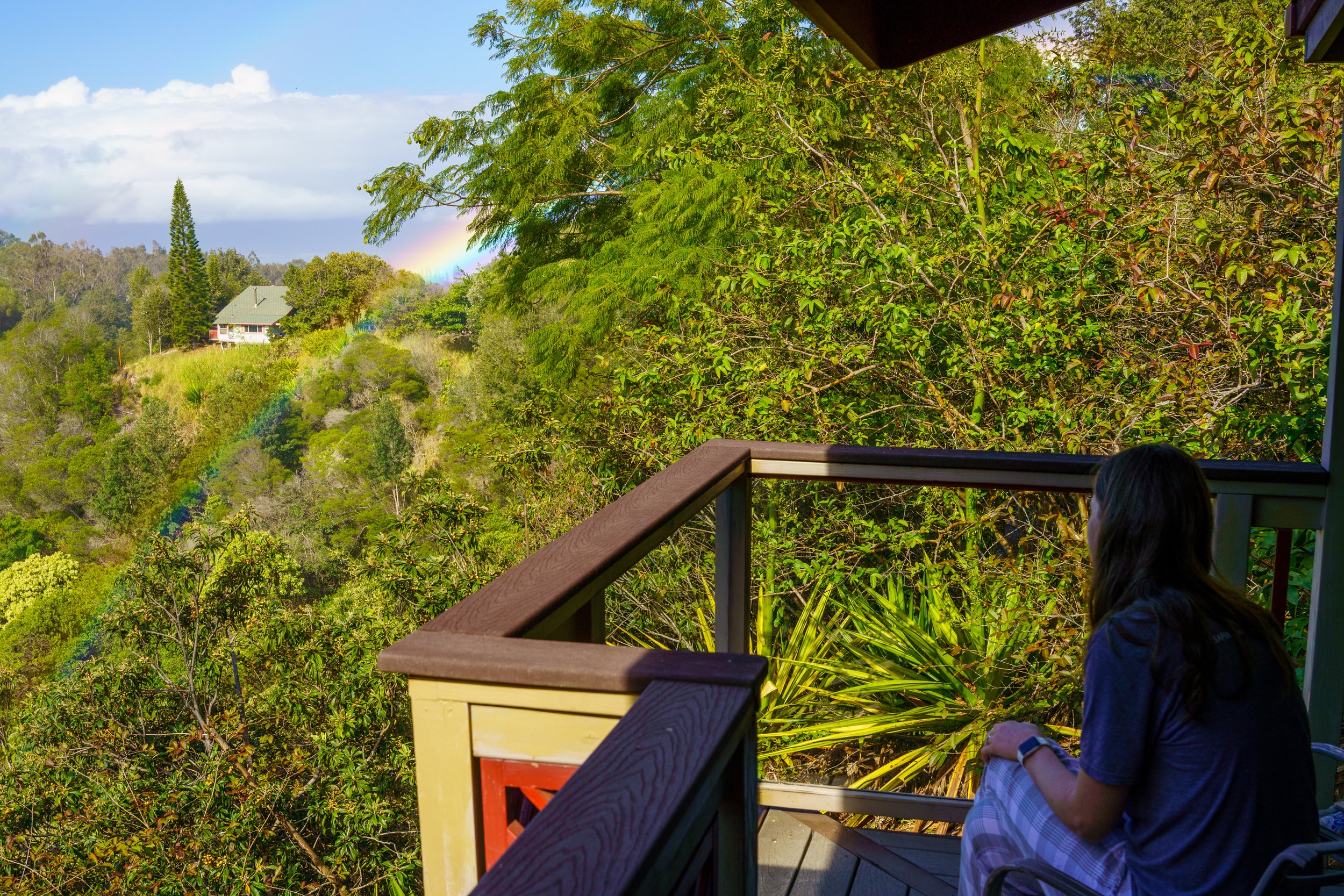 We got a rainbow for Thanksgiving on our last morning at the cabin (photo/Jason Rafal)