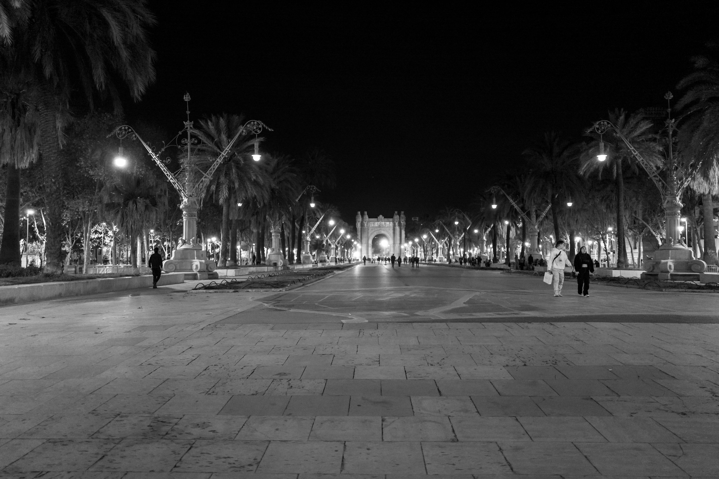  A nighttime view of the Arc de Triomf (photo/Jason Rafal) 