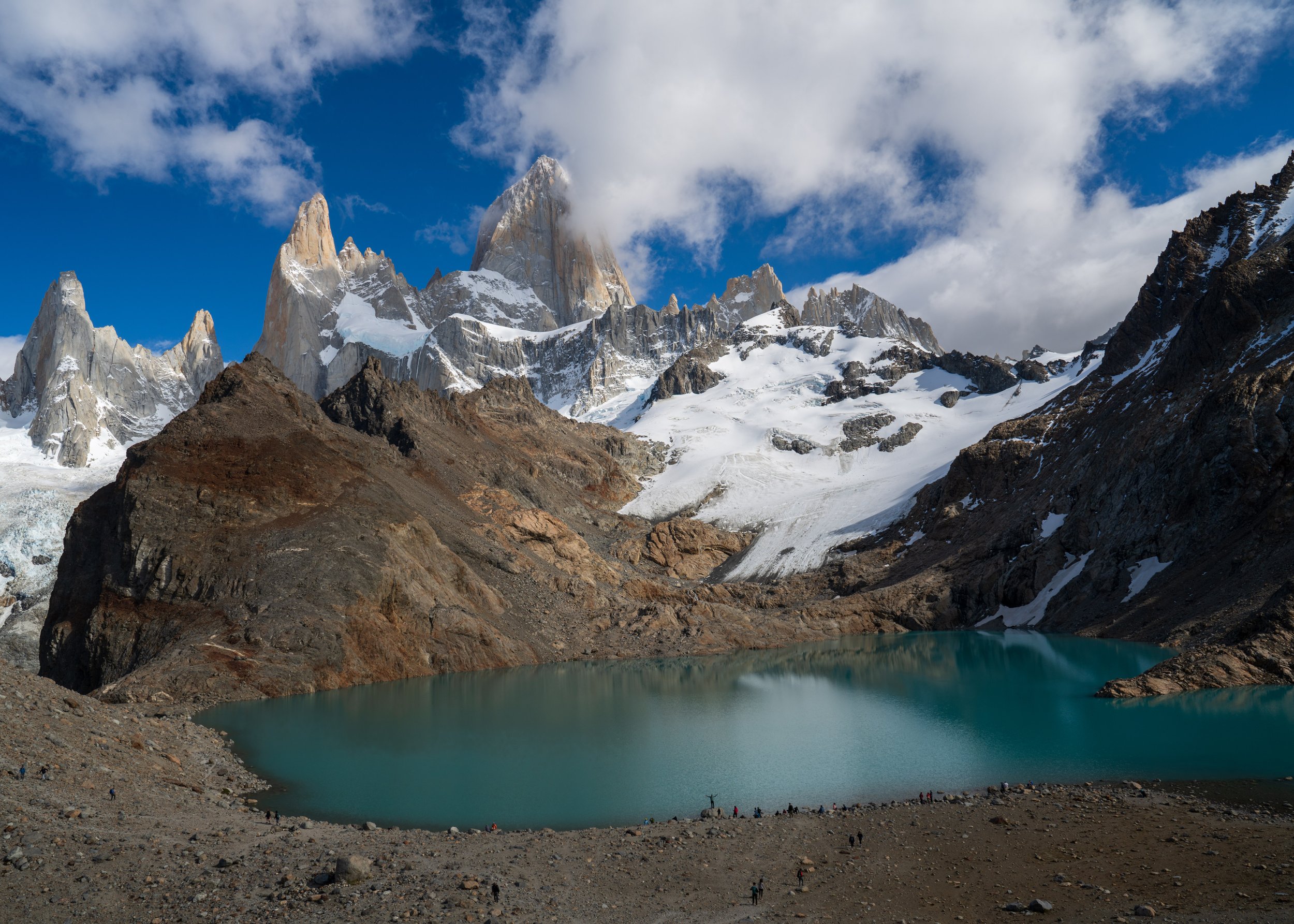  We finally see the top of Mt. Fiztroy (photo/Jason Rafal) 