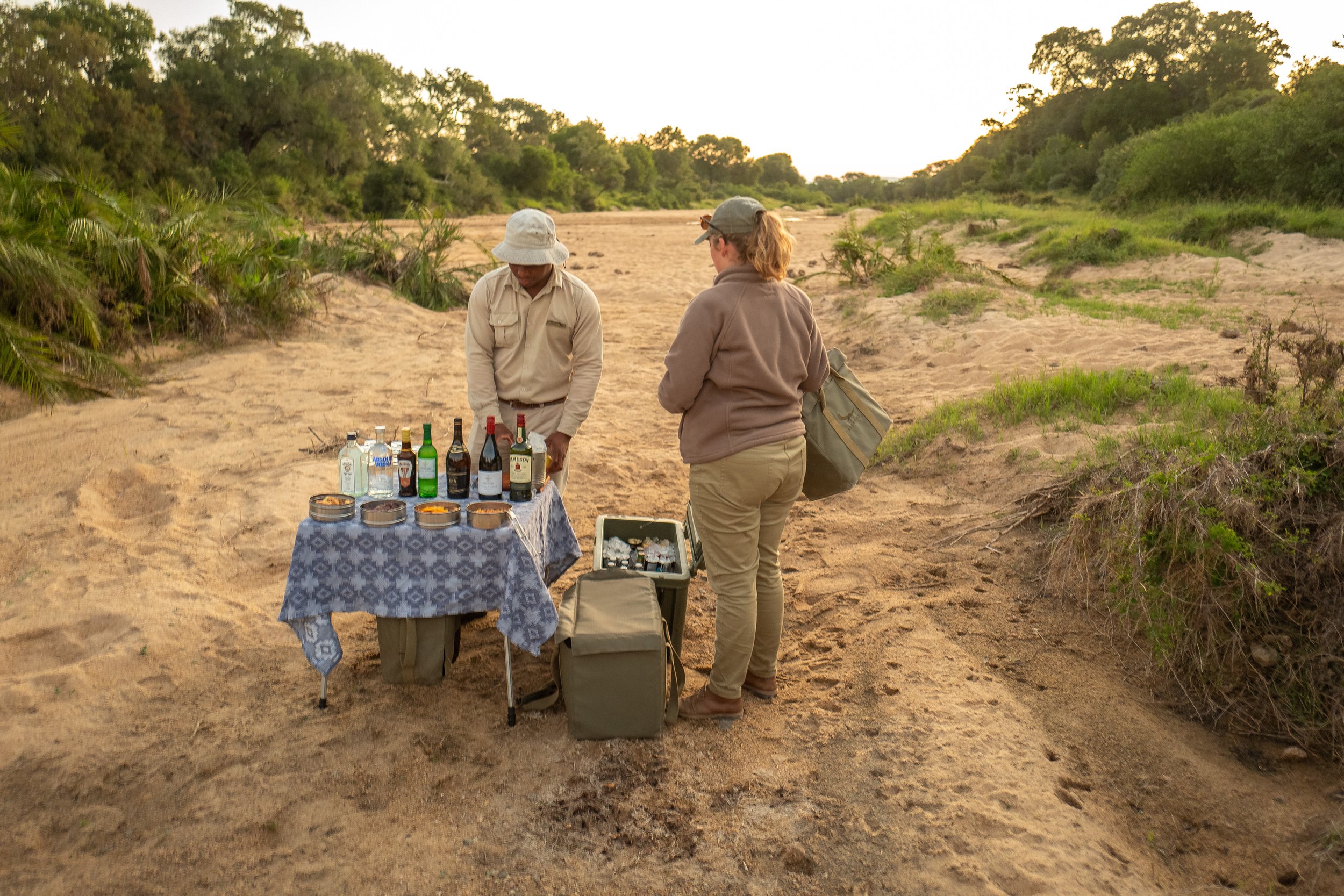 Amy and Mishack set up tasty drinks and snacks for us during the drives (photo/Jason Rafal)