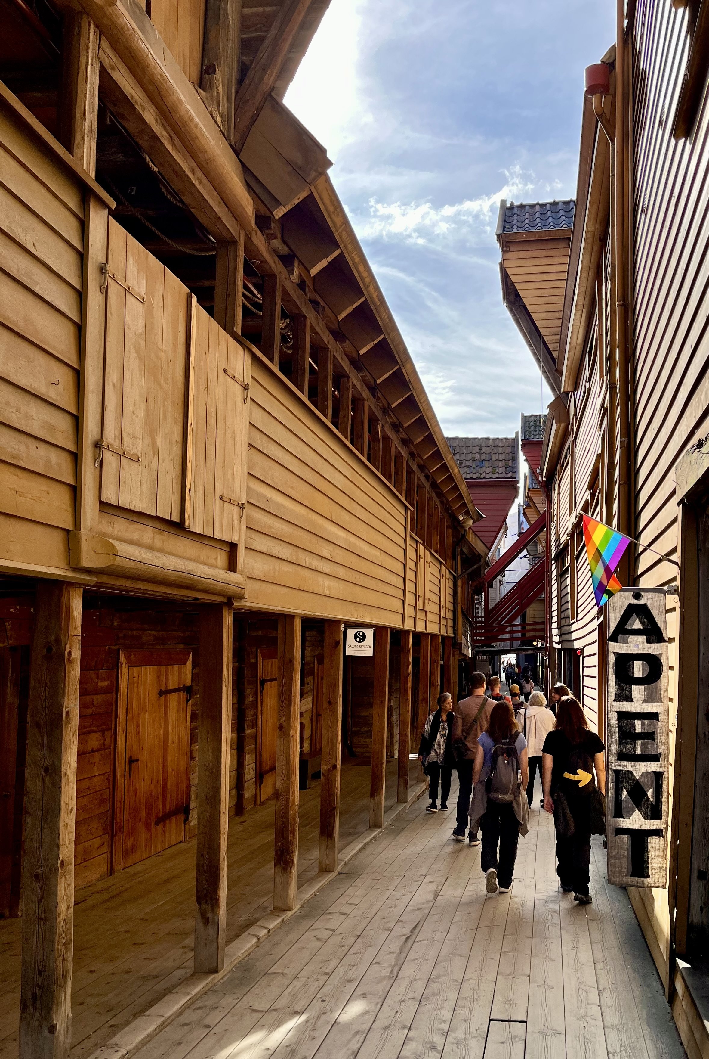 One of the inner alleys in Bryggen (photo/Nicole Harrison)