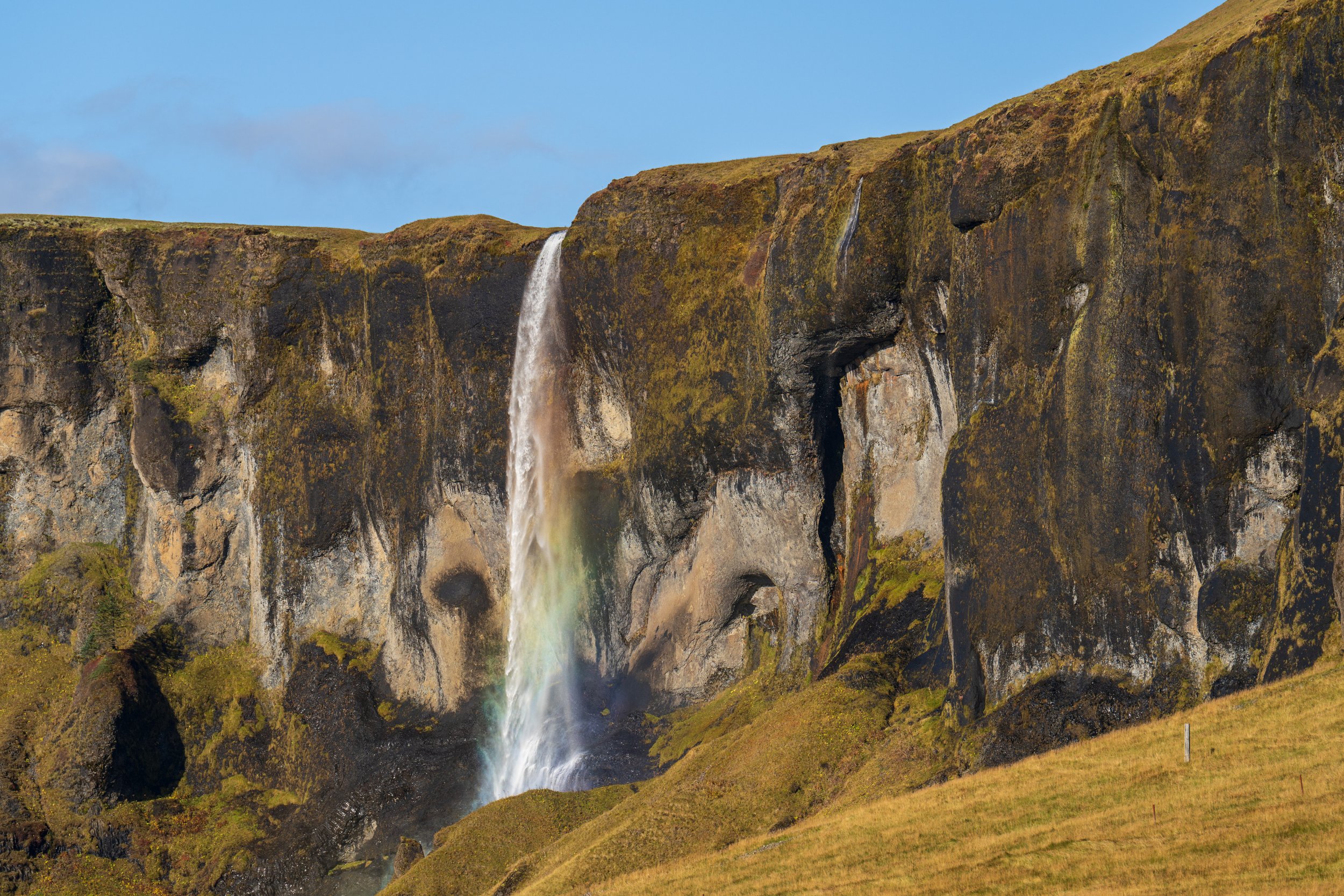  A rainbow in the waterfall across the road (photo/Jason Rafal) 
