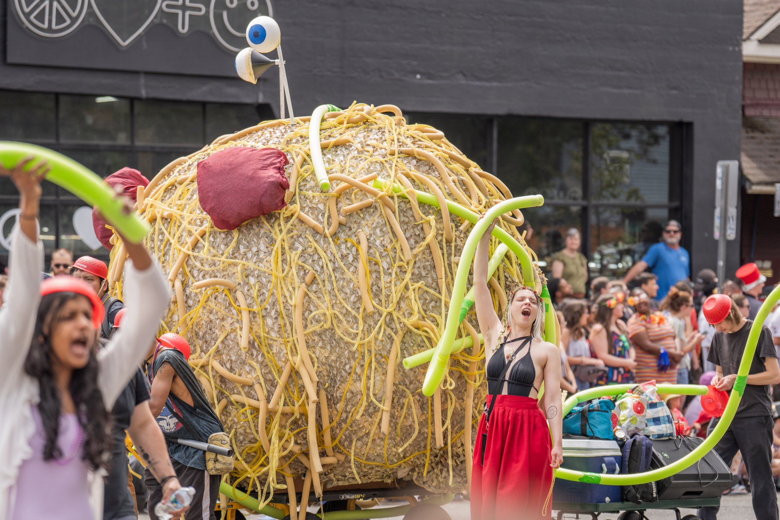  The ever-present Flying Spaghetti Monster float (photo/Jason Rafal) 