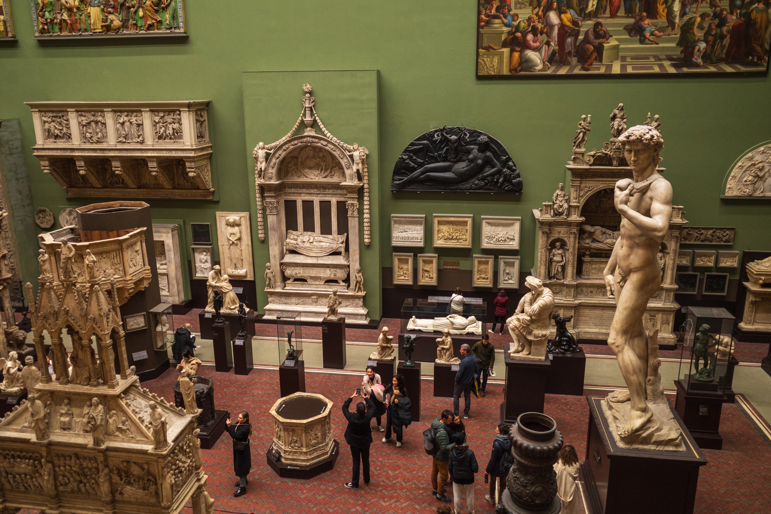  A chaotic room - David, Greek goddesses, religious paintings…and a balcony? (photo/Jason Rafal) 