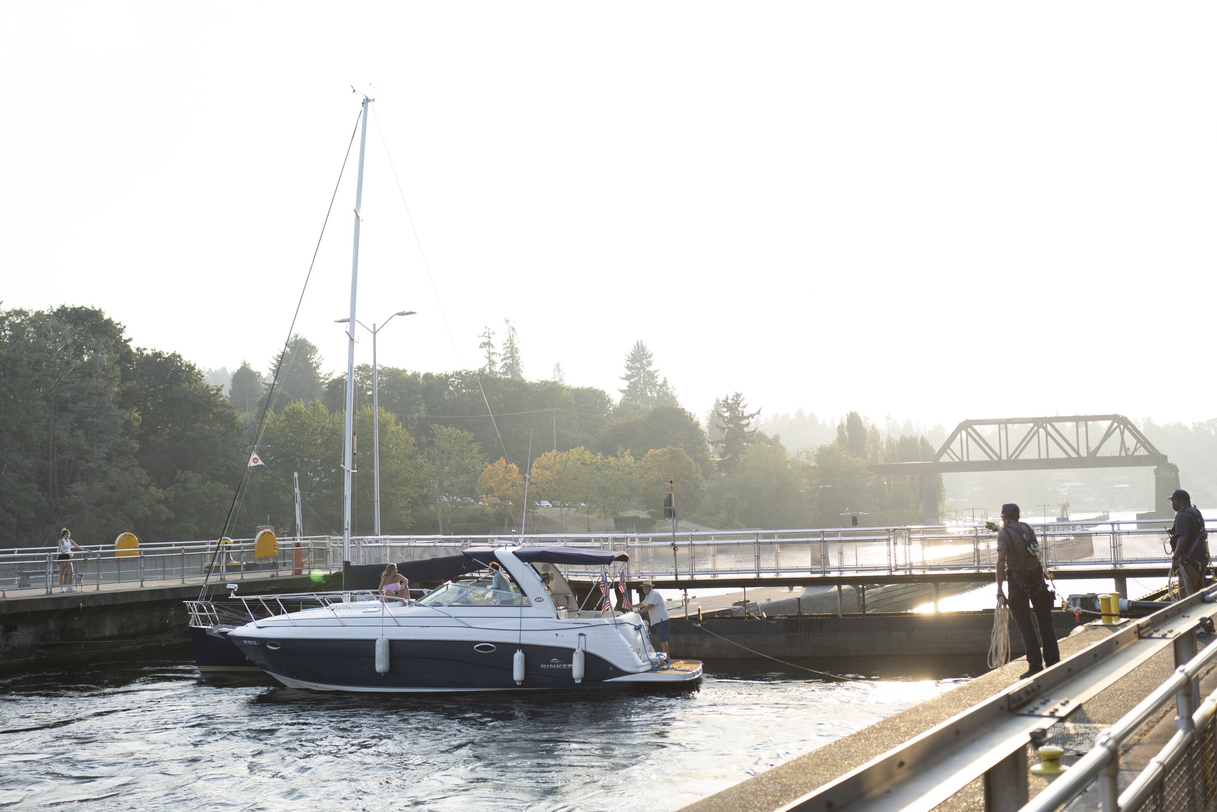  Watching the sometimes chaos of the Ballard Locks (photo/Jason Rafal) 