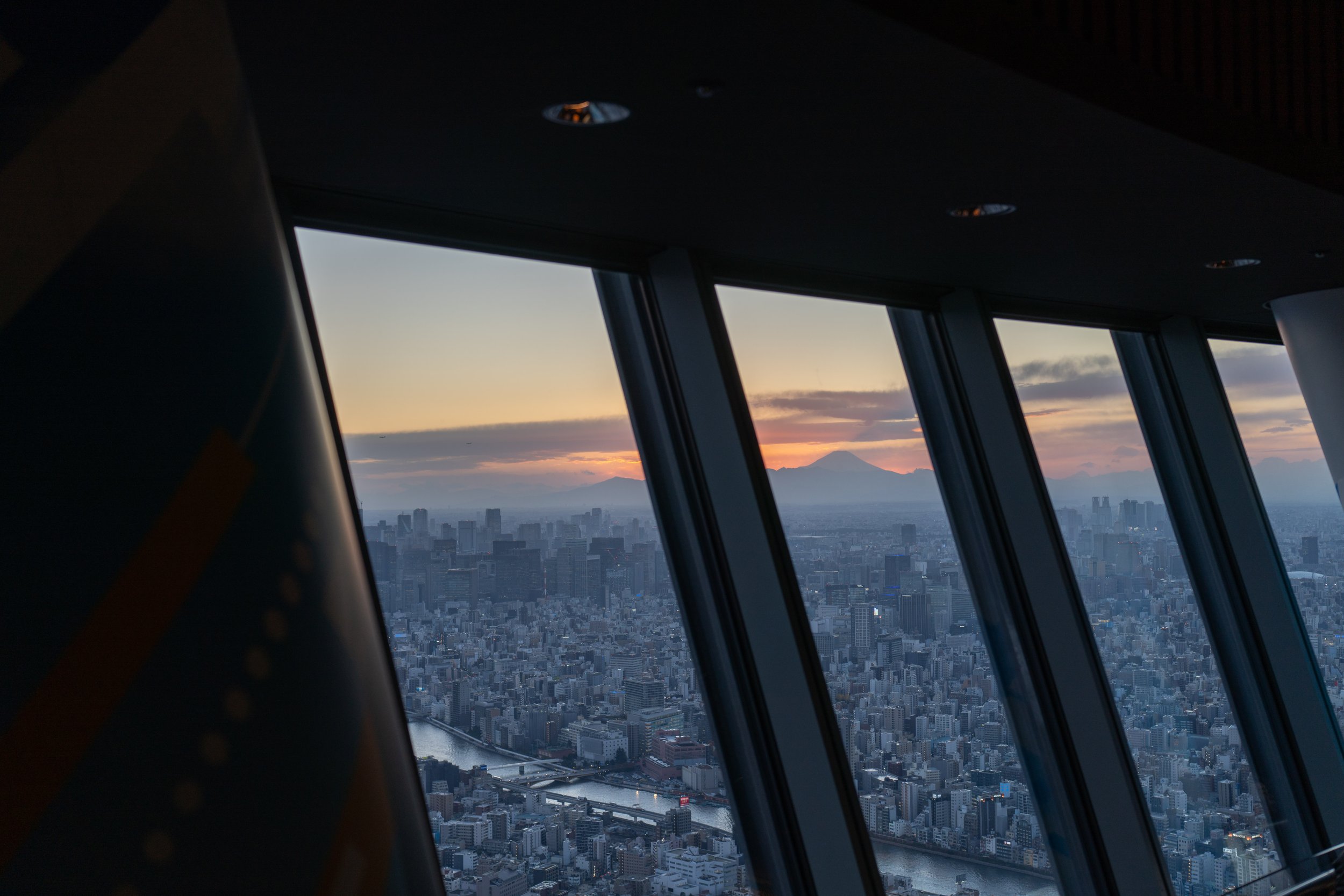  Mount Fuji casting a mountain shadow across the sunset (photo/Jason Rafal) 