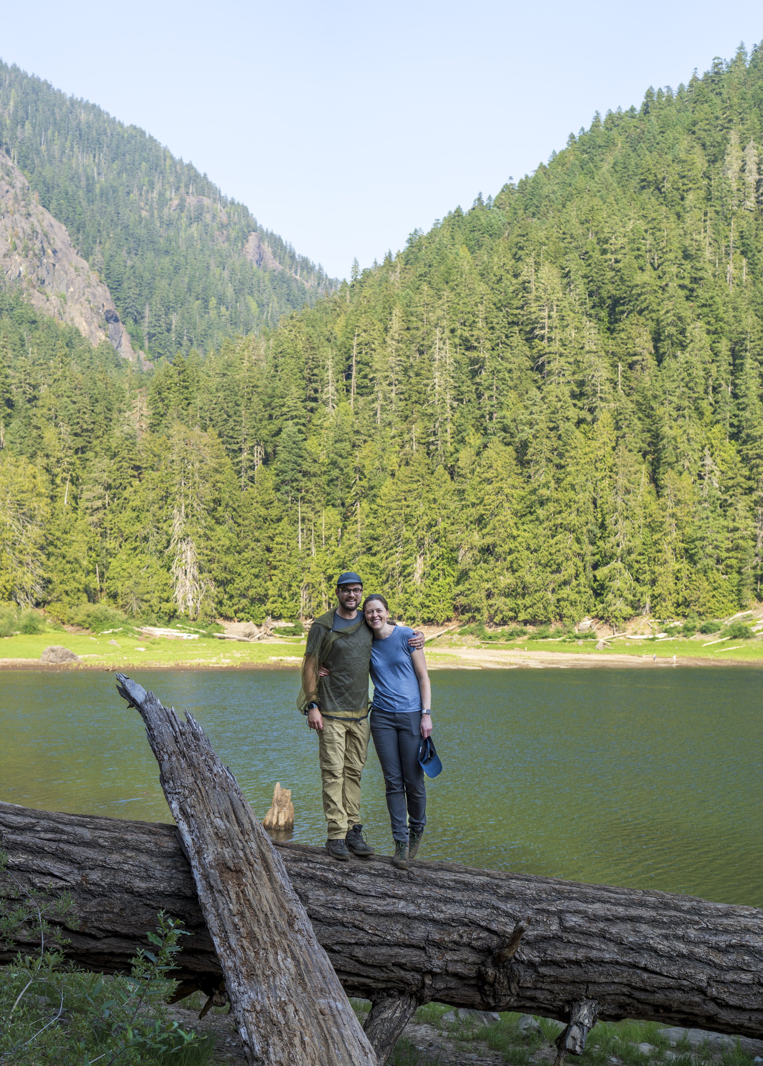  Us on a backpacking trip in 2023 (yes, Jason is wearing a bug suit) (photo/Martin Brandt) 
