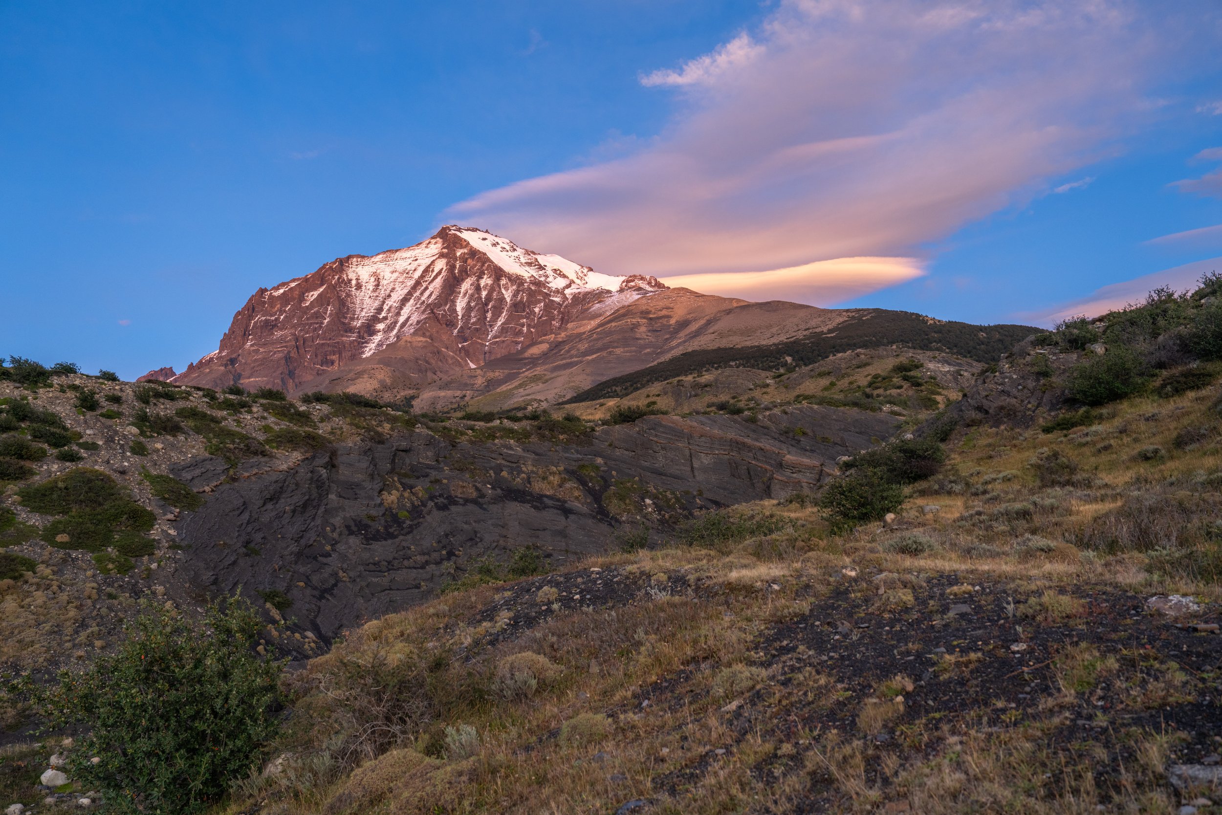  Sunrise as we head out on our final hike (photo/Jason Rafal) 