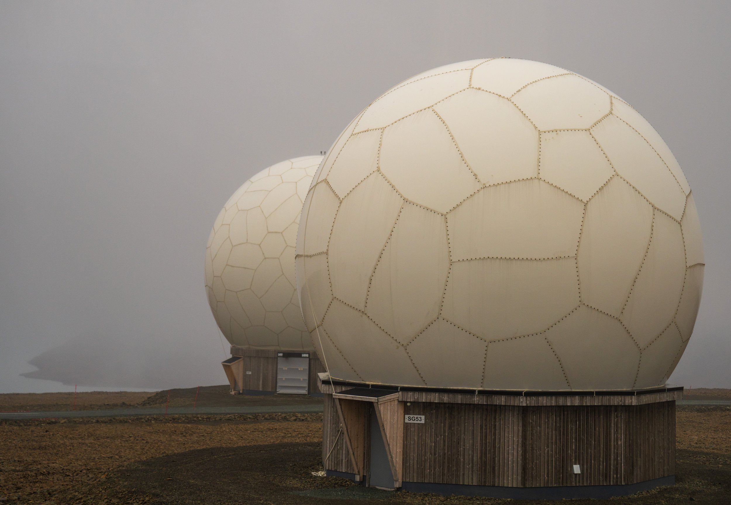  The radomes had varying patterns (photo/Jason Rafal) 