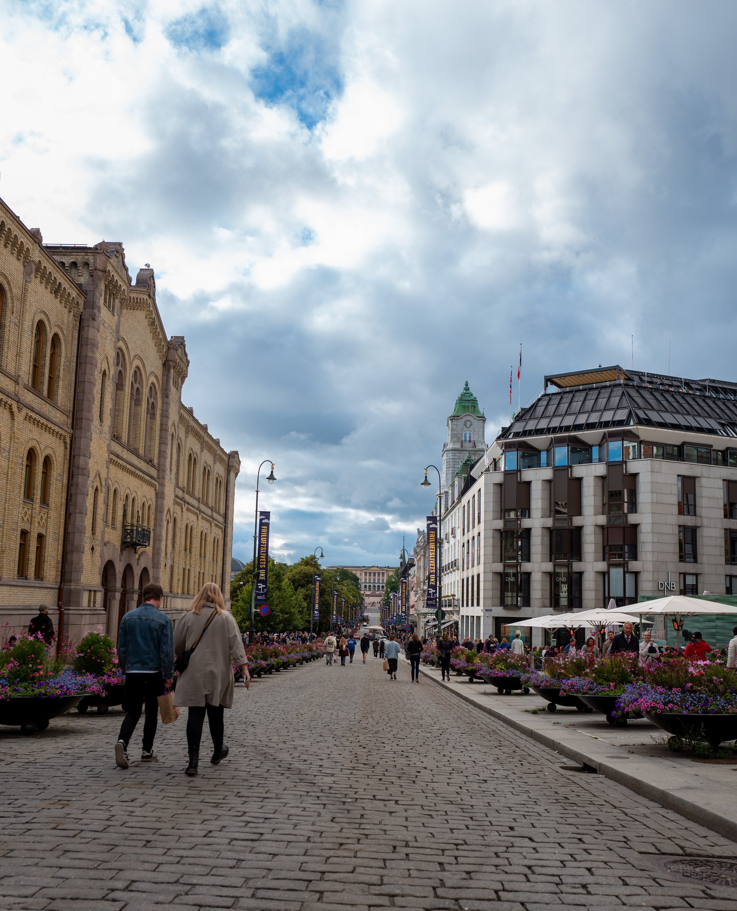 Looking down a street with the palace in the background (photo/Jason Rafal)