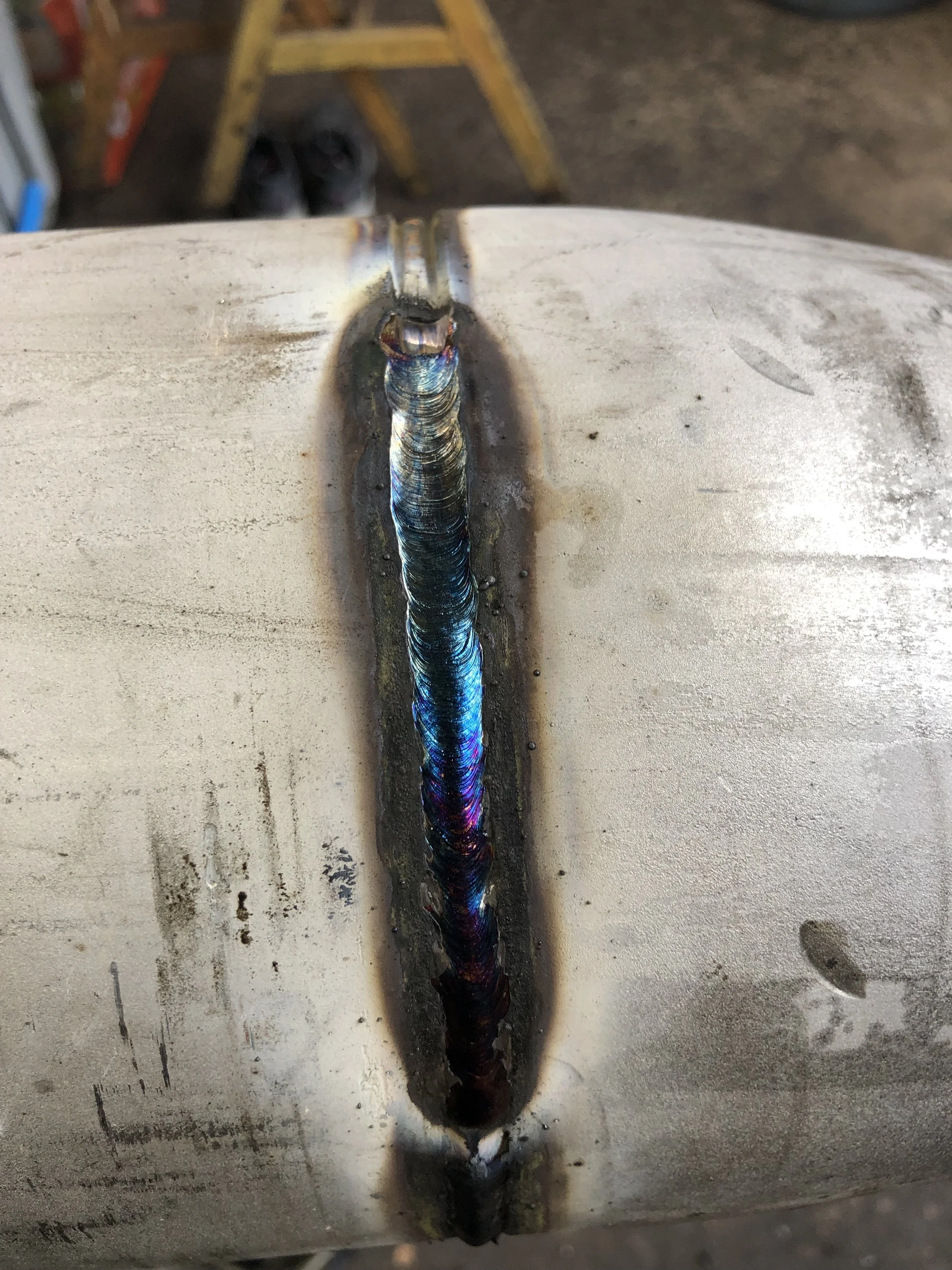 Hot pass going over root pass