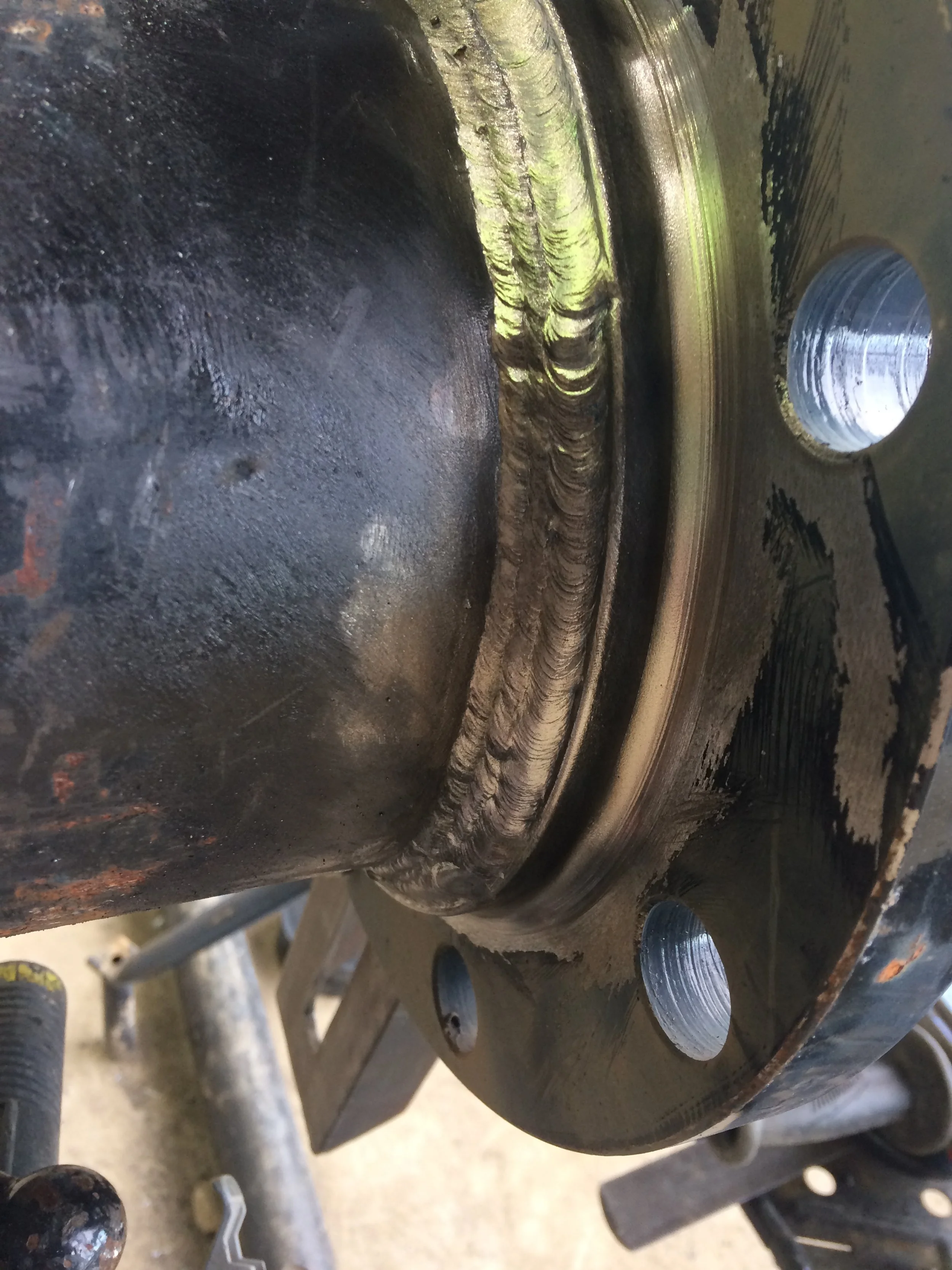 7018 on 150lb flange