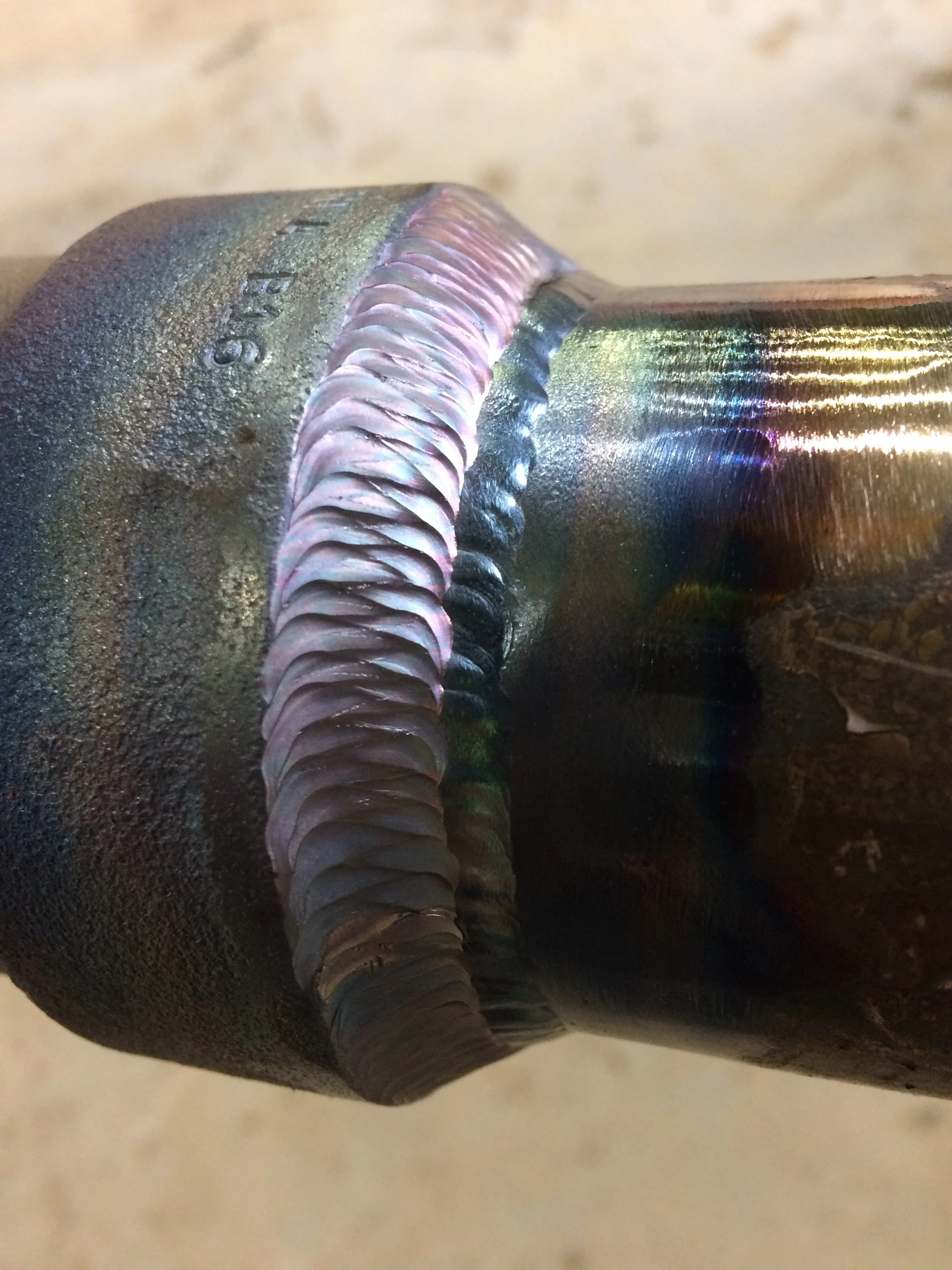 Tig on 3" socket welds