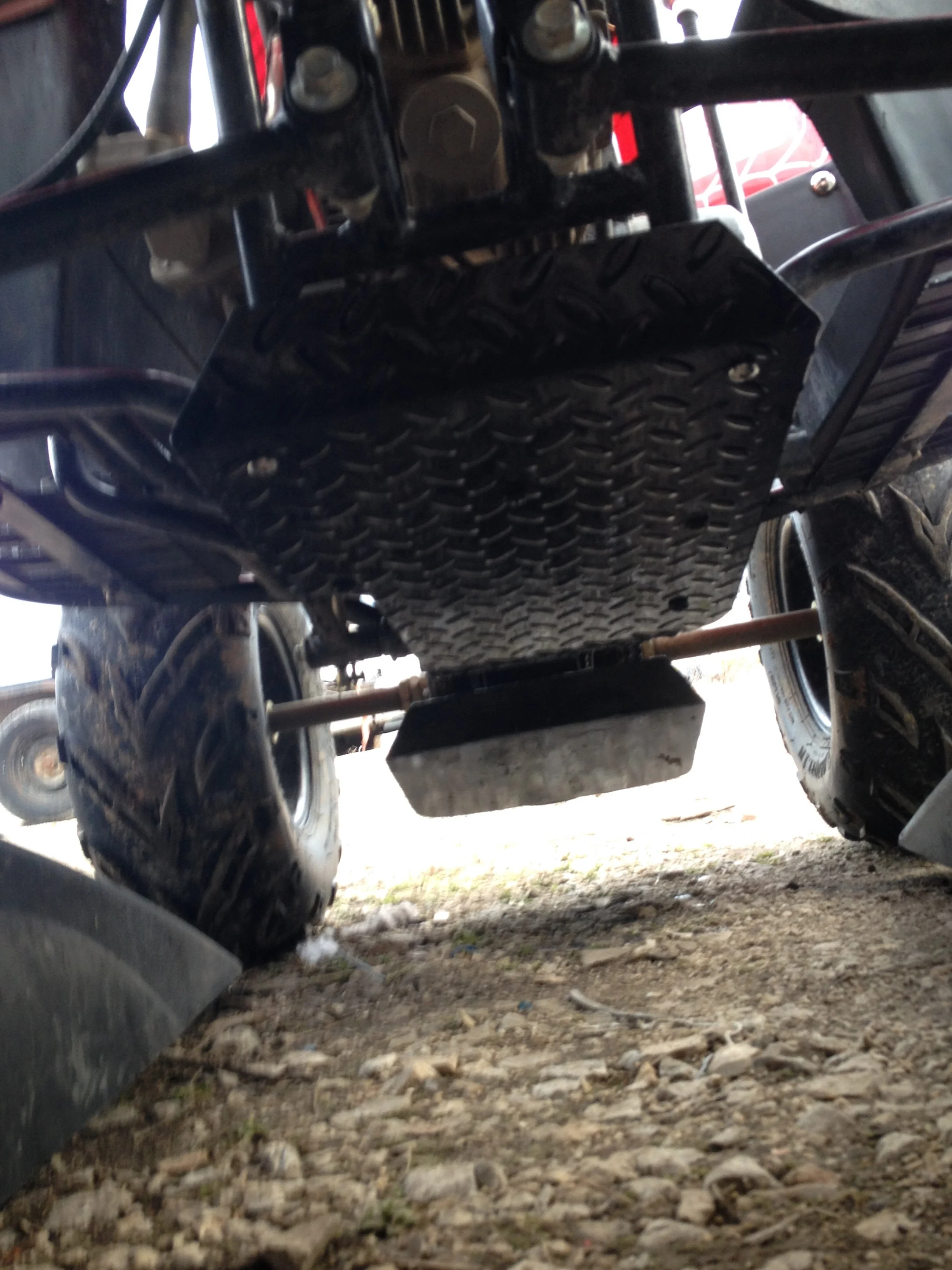 Removable Skid plating for 4 wheeler