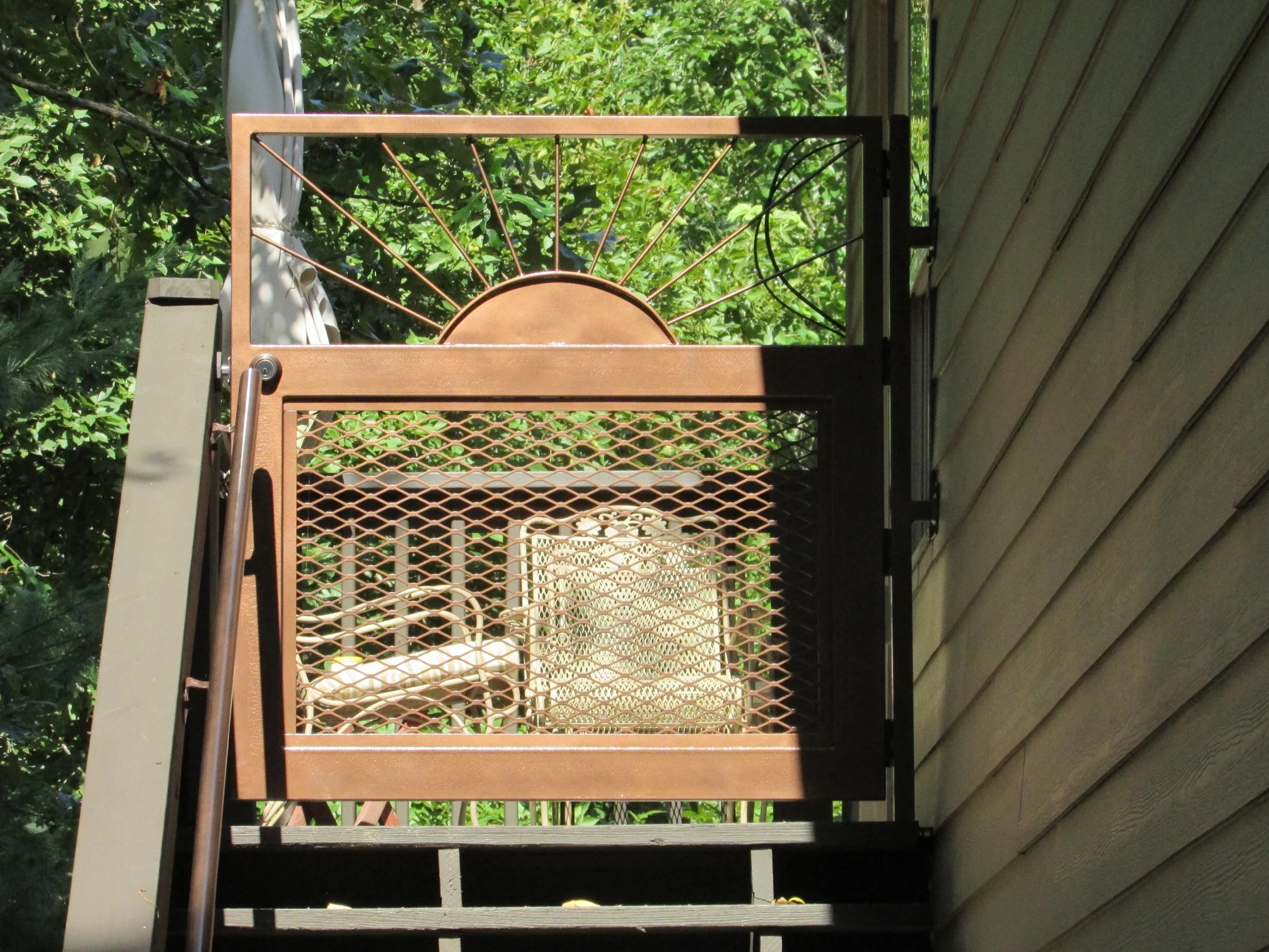 Ornate Gate Copper Vein Powdercoat