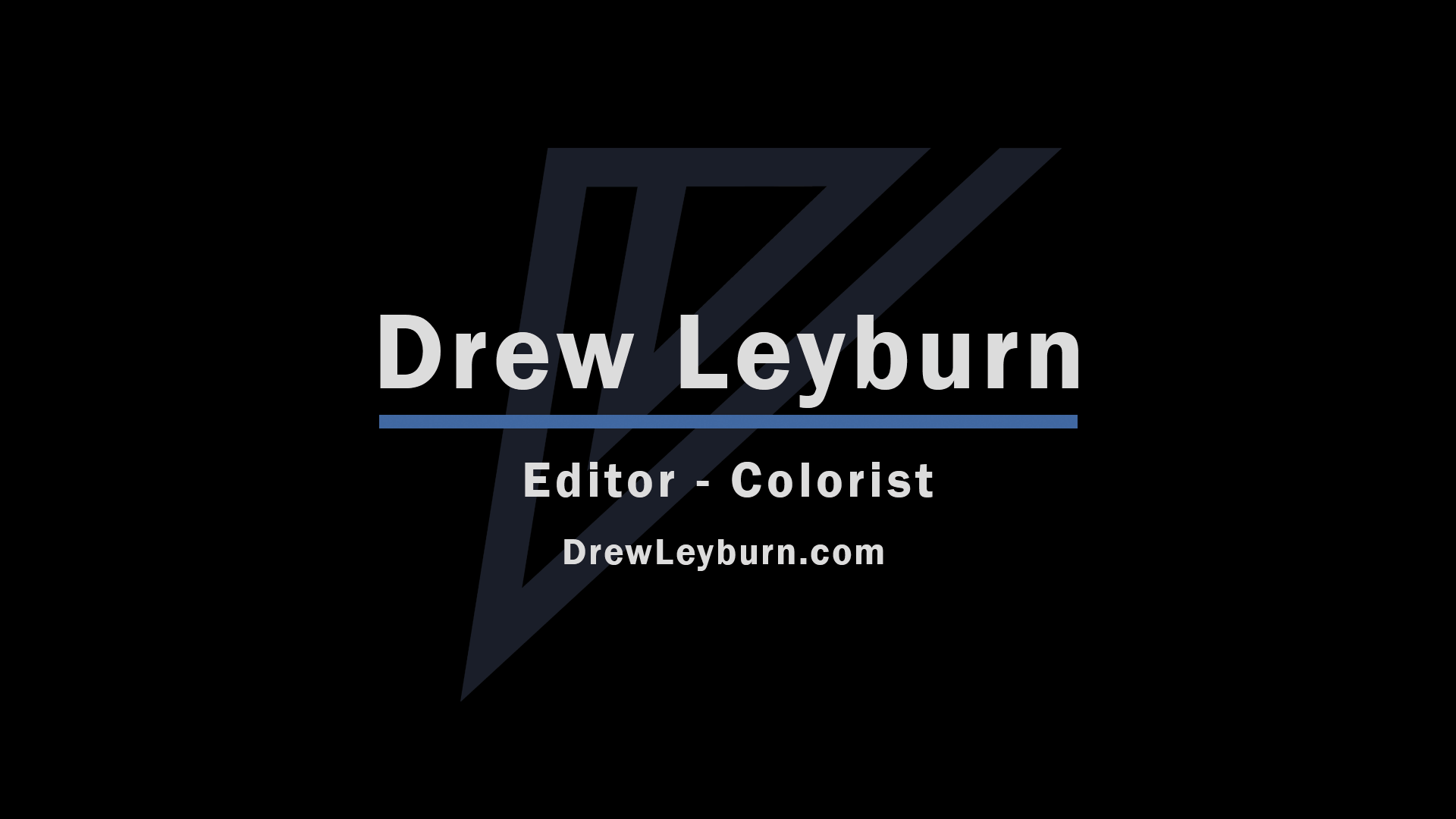 Editing and Color Correction Reel 07/2018