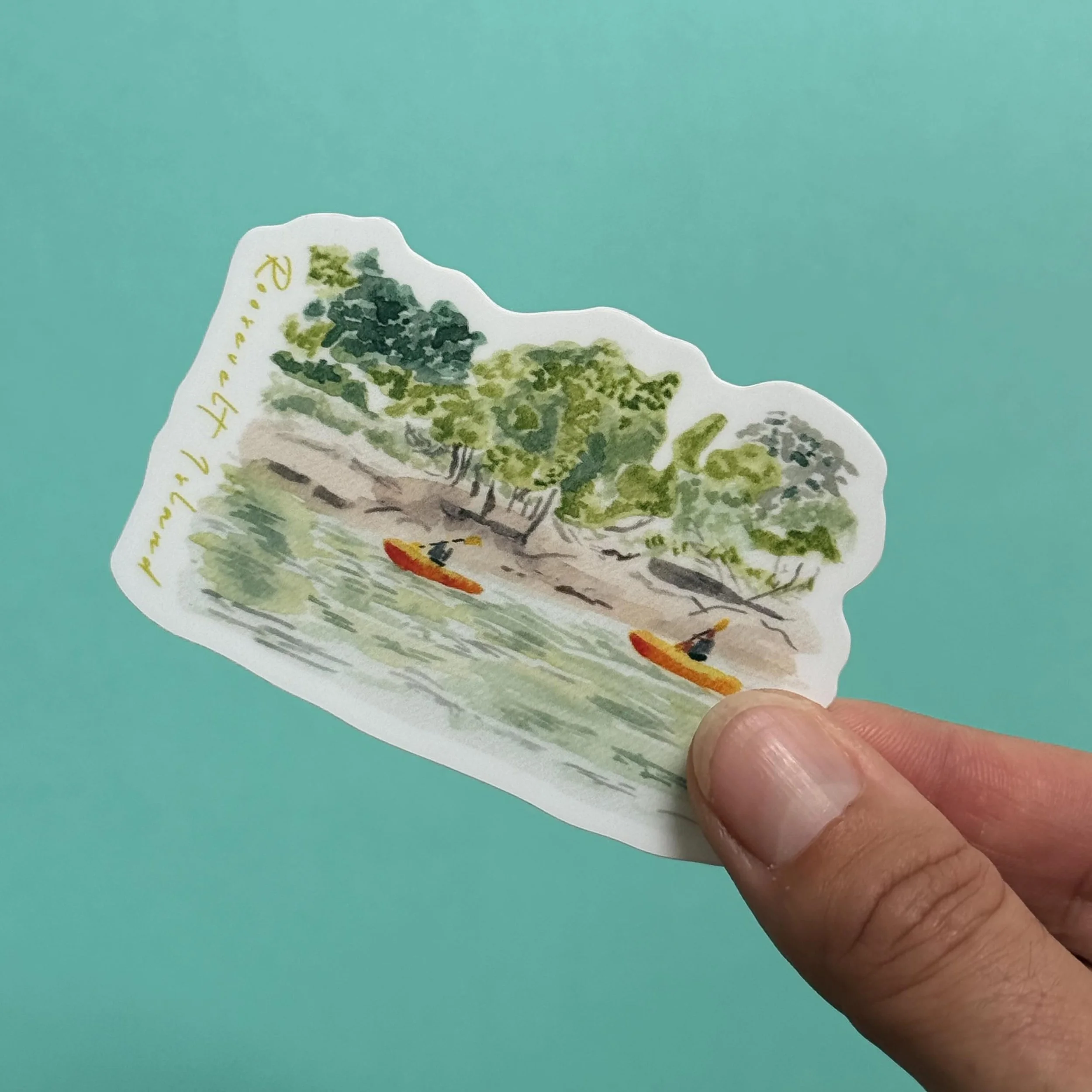 Roosevelt Island kayakers sticker