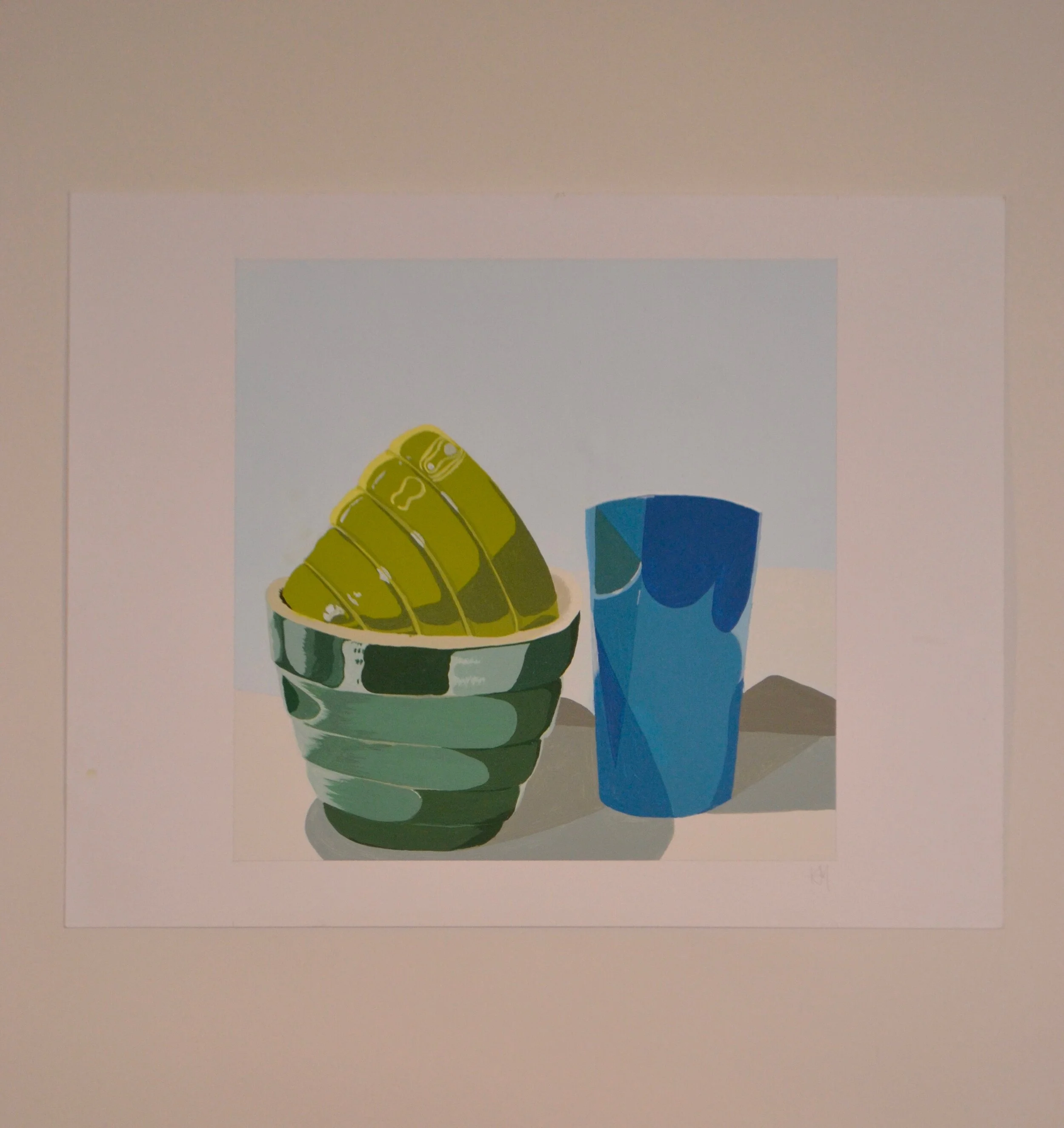  Responsive Color Mixing - Contrasts: Value, Hue, Saturation - Color in Dark and Color in Light Assignment, Acrylic Gouache, 2019 