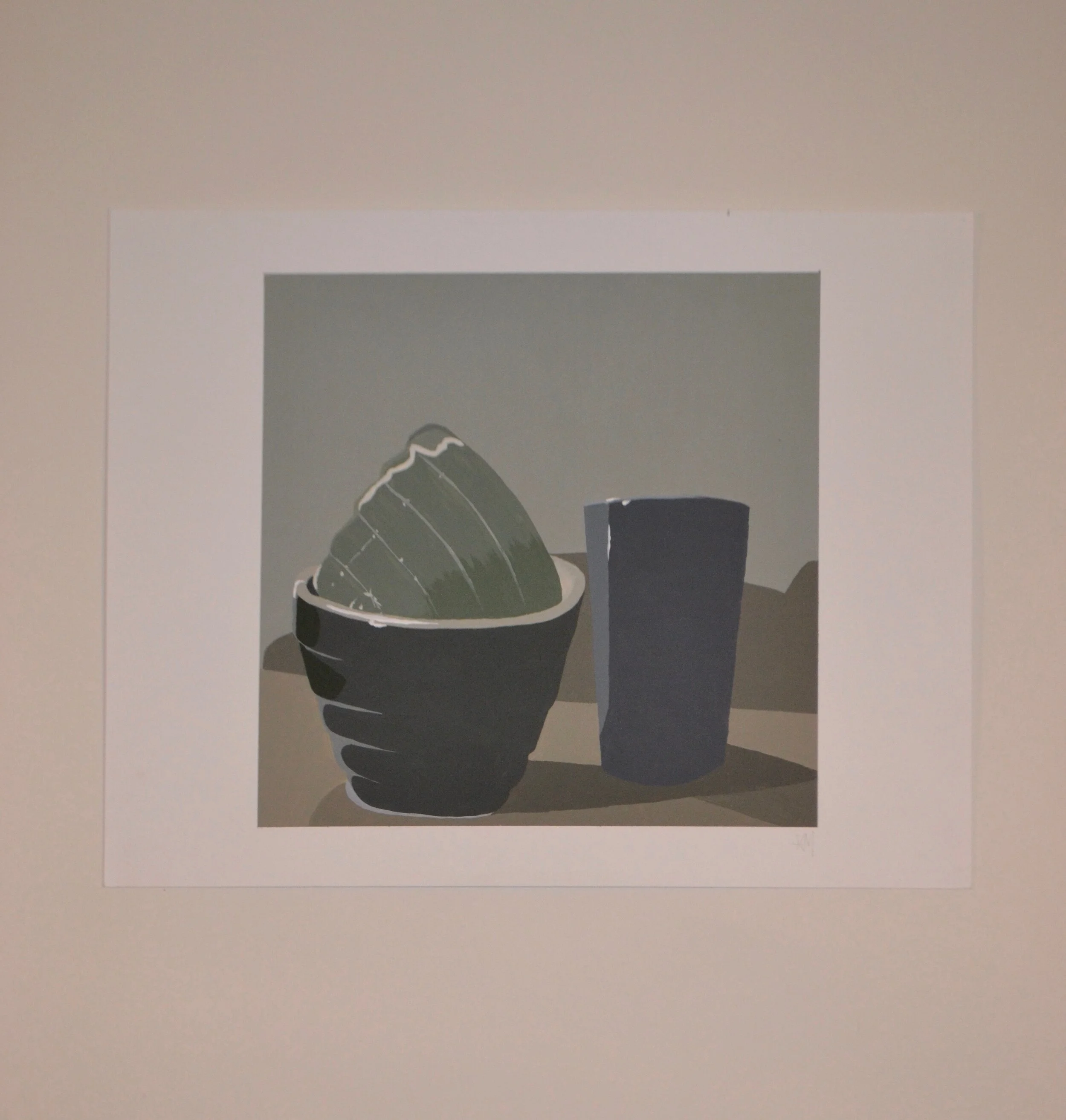  Responsive Color Mixing - Contrasts: Value, Hue, Saturation - Color in Dark and Color in Light Assignment, Acrylic Gouache, 2019 