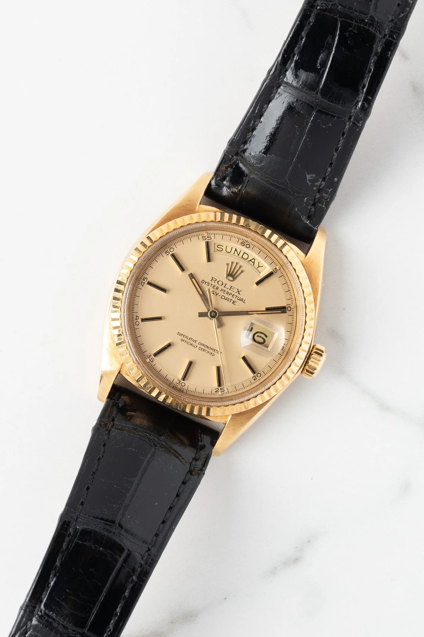 1972 Rolex Day-Date 1803 Satin Champagne Dial