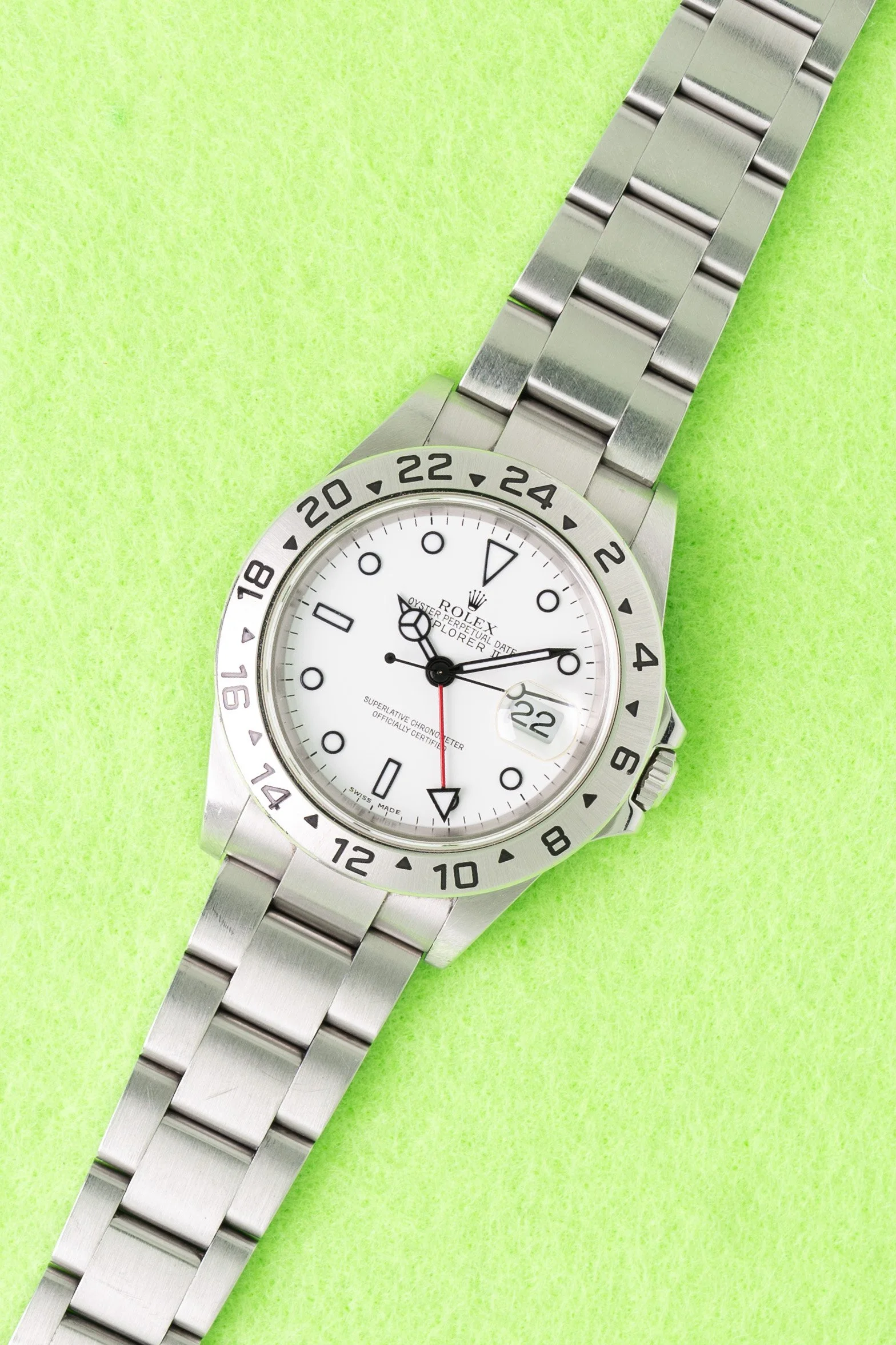 2005 Rolex Explorer II 16570 Polar Dial
