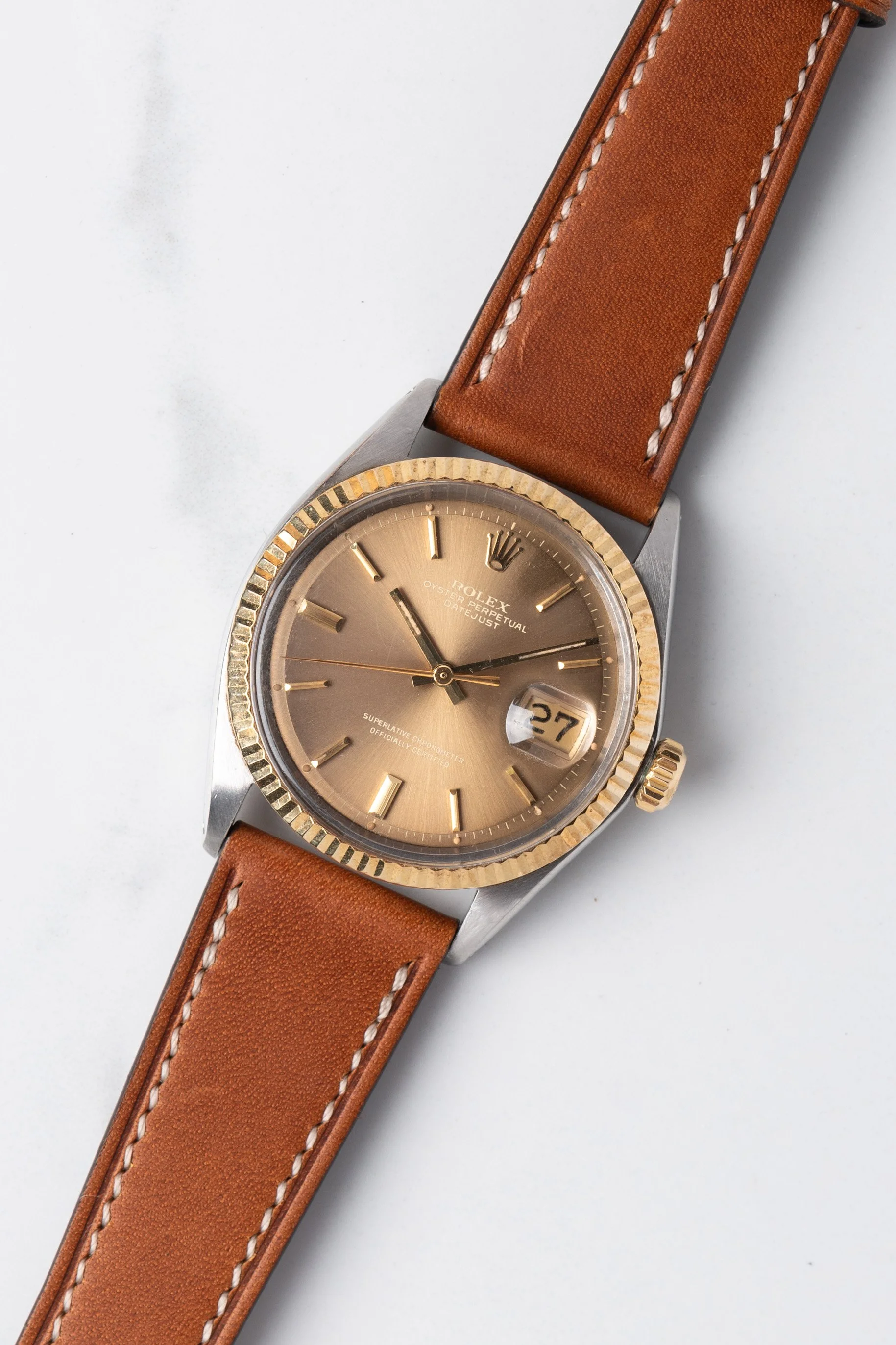 1970 Rolex Datejust 1601 Ghost Bronze Dial