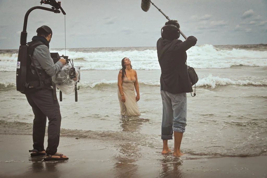 Nathan Krauss (DP), Melannie Vásquez Lara ("The Muse"), Austin Barron (Sound Mixer)