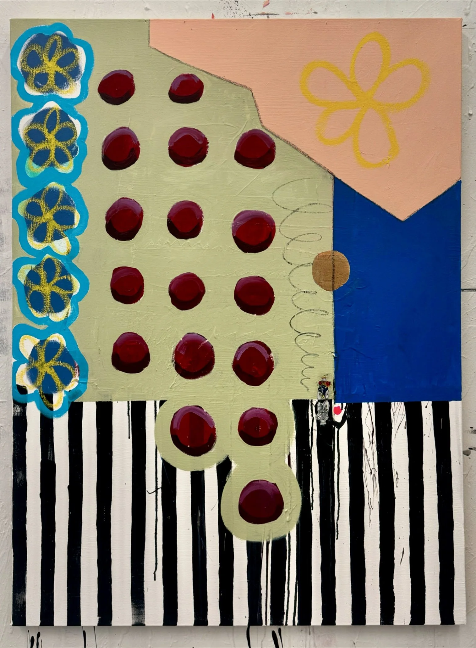 Roadside flowers, and stuck traffic 