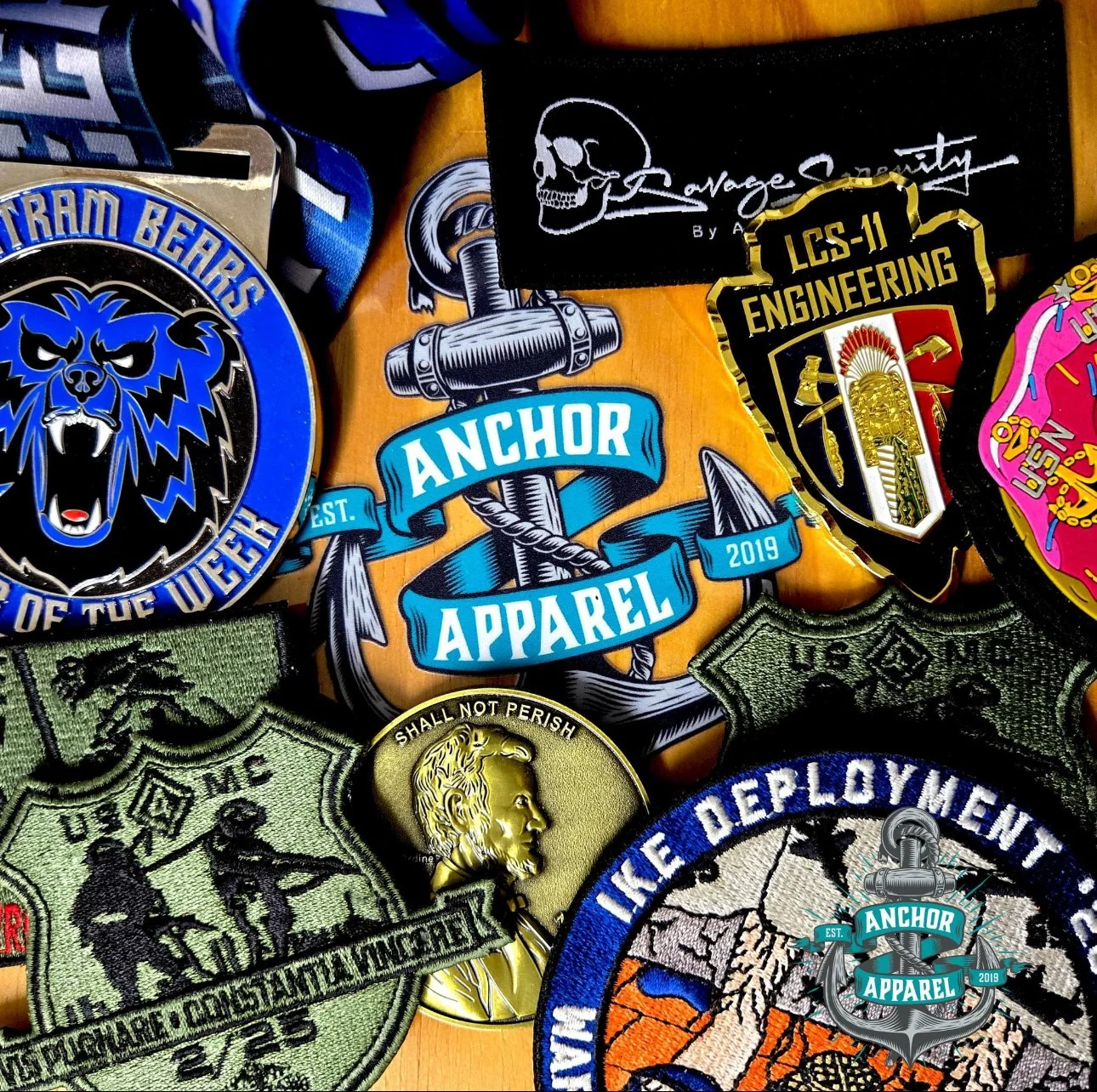Patches, Stickers, Challenge Coins, Belt Buckles and soooo much more.  