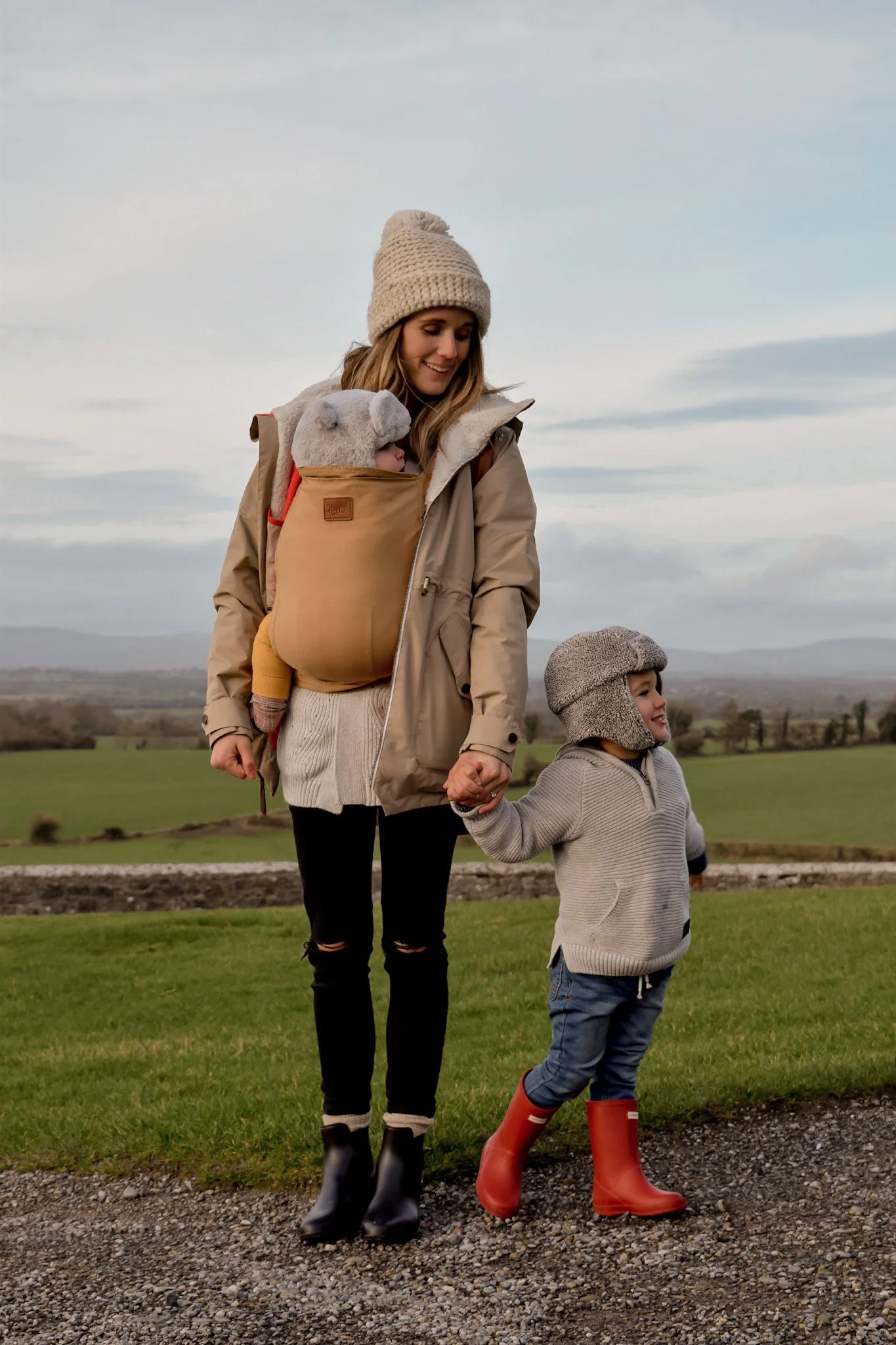 Mother with infant and toddler in Ireland