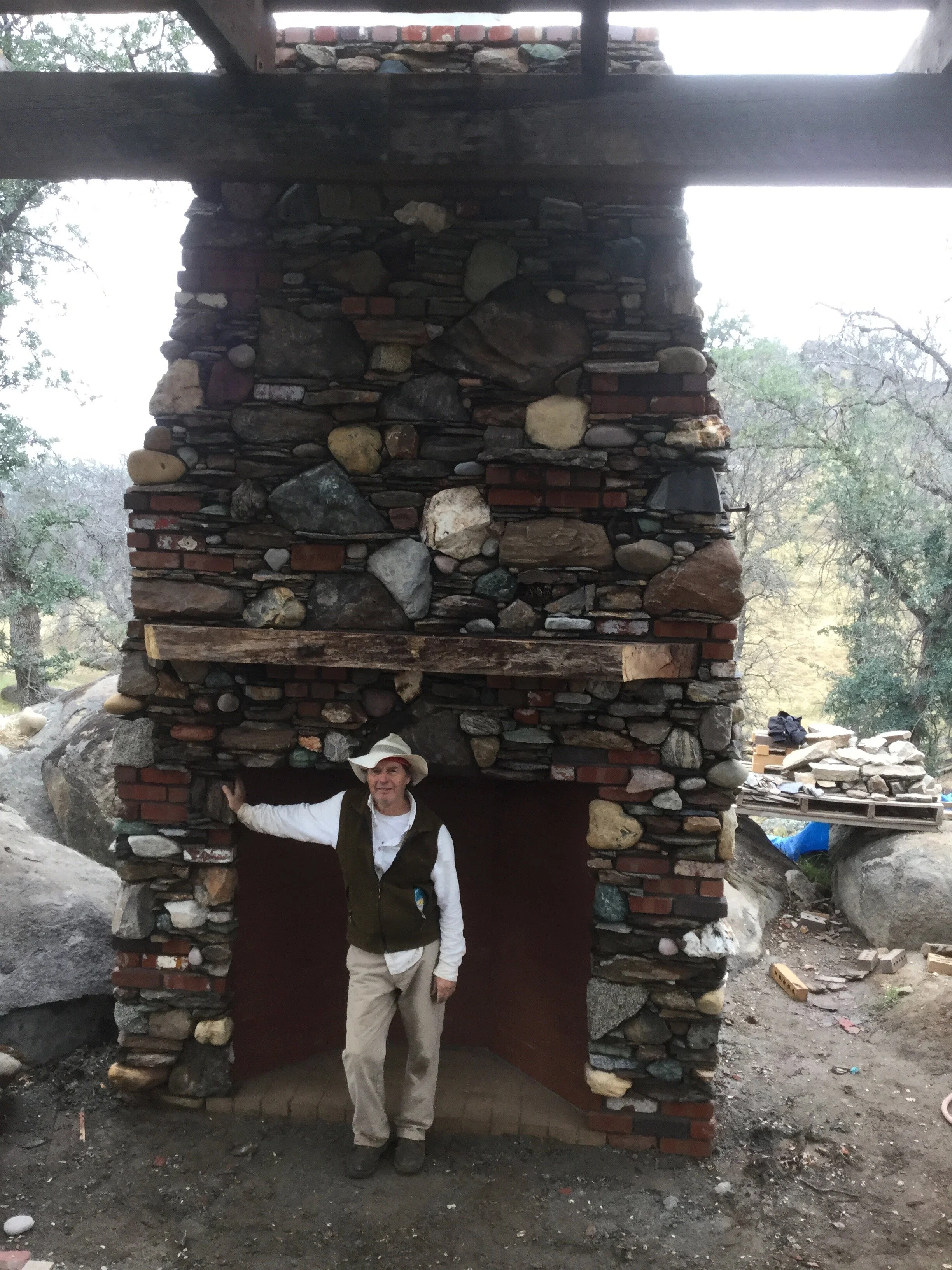 Large Rumford Outdoor Fireplace