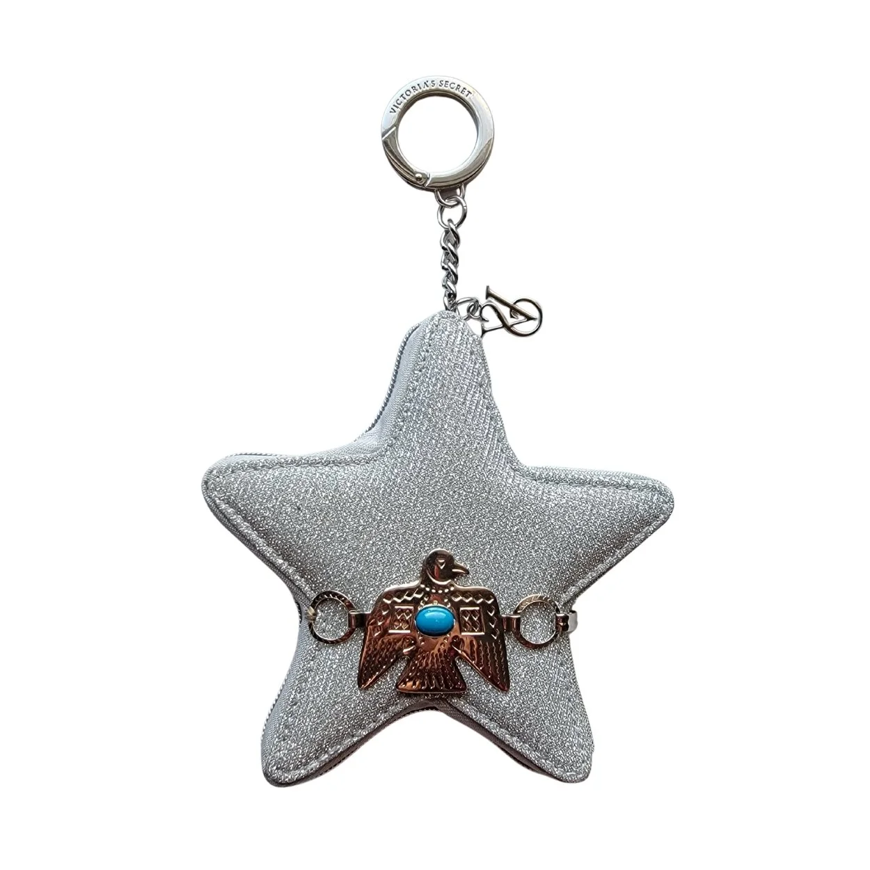 Beaded Star Coin Pouch Keychain