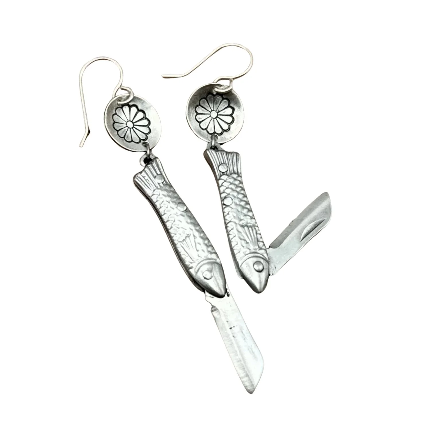 Handmade Feeesh Billie Earrings Silver