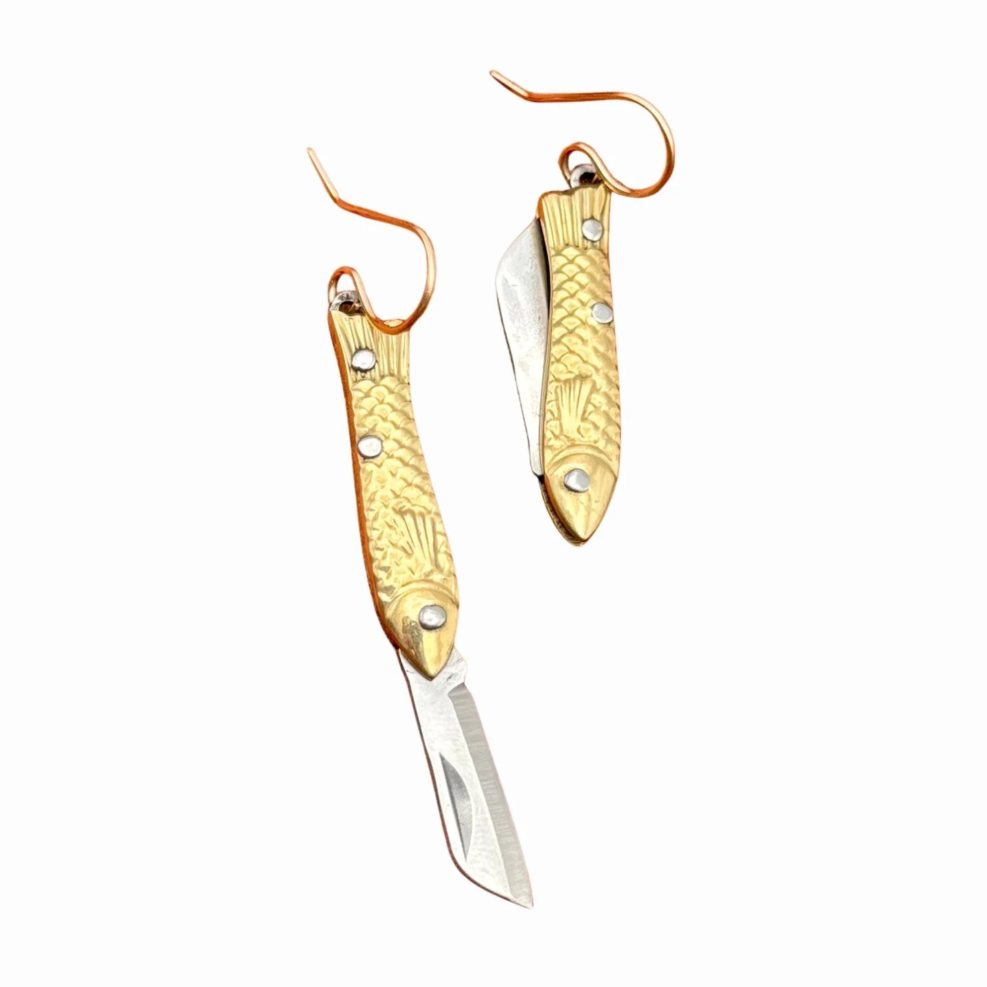 Handmade Feeesh Billie Earrings Gold