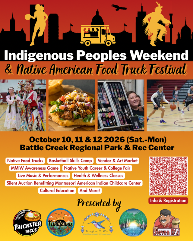 2026 Indigenous People's Weekend + Native American Food Truck Festival Vendor Fee