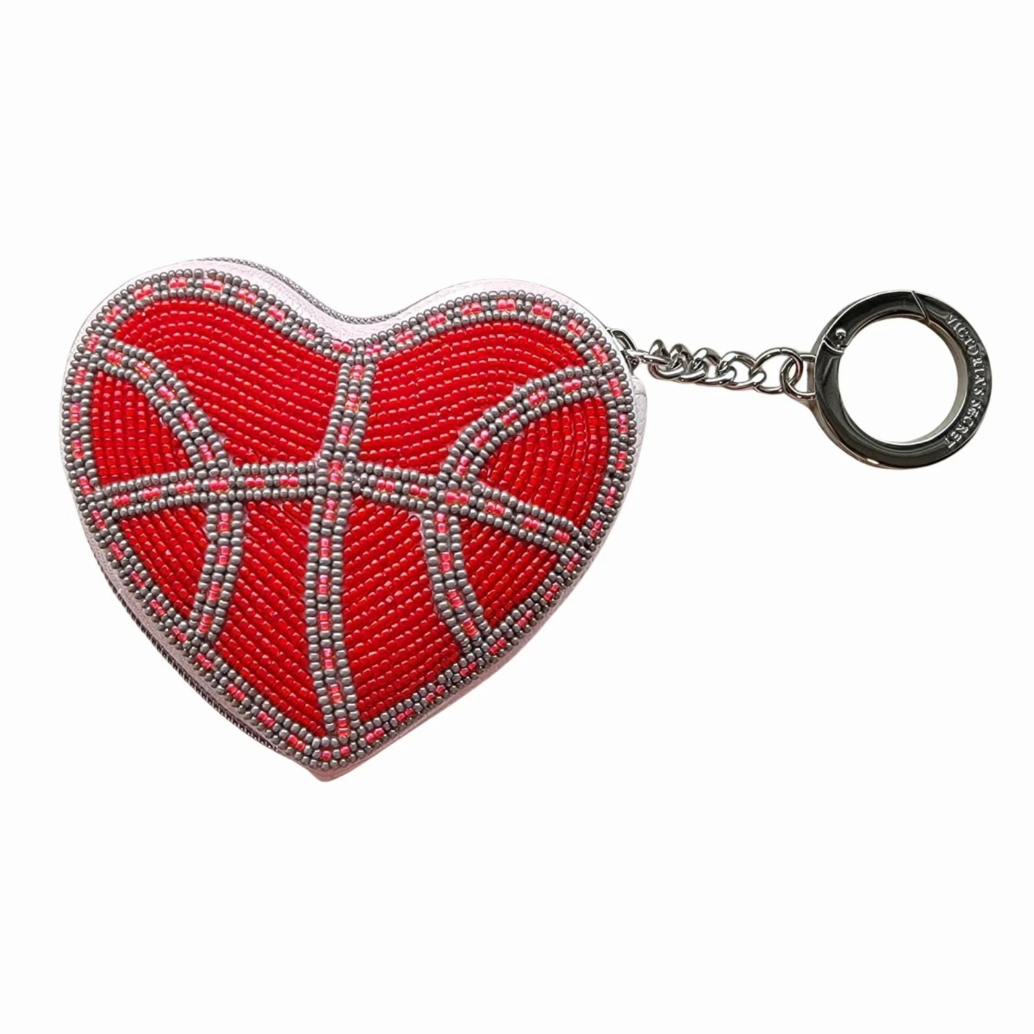 Basketball Lover Heart Coin Pouch Keychain