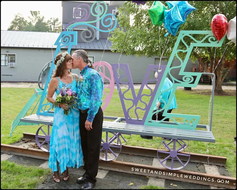 Wishing a Happy 7th Anniversary to Monica &amp; Mike, winners of our first ever Wedding Giveaway at the unveiling of Warrenton&rsquo;s &ldquo;LOVE Train&rdquo; sign. So many joyful memories from that beautiful and special day, and so happy to see the