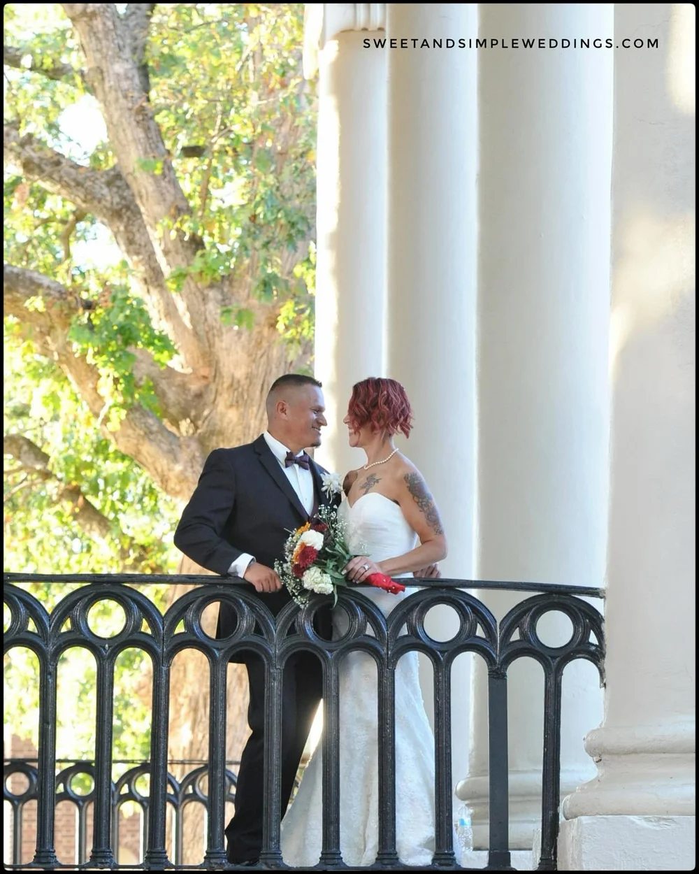 Congratulations to Lola &amp; Ivan! &hearts;️😎🥳

A fresh angle of our beautiful and historic county courthouse showcases this glamorous couple, and the deep love for each other they shared with family and friends, as the Fall Festival was cleaning 