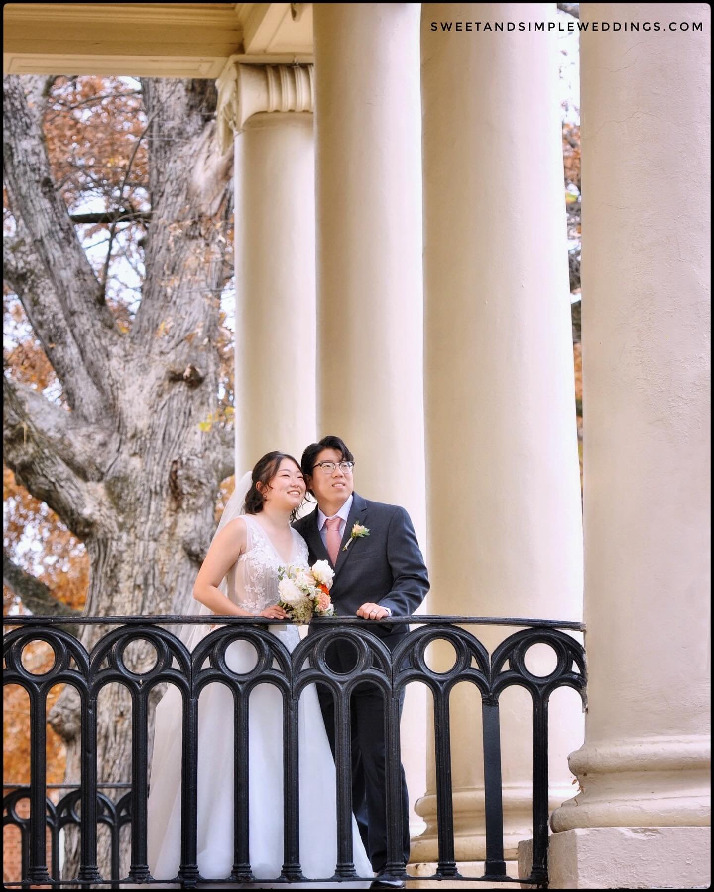 Congratulations to Annette &amp; Jayden! &hearts;️ 

This sweetest of couples traveled from Newport News to marry before closest family &amp; friends and capture the beautiful fall colors of our romantic #HeartofWarrenton, a perfect place to celebrat