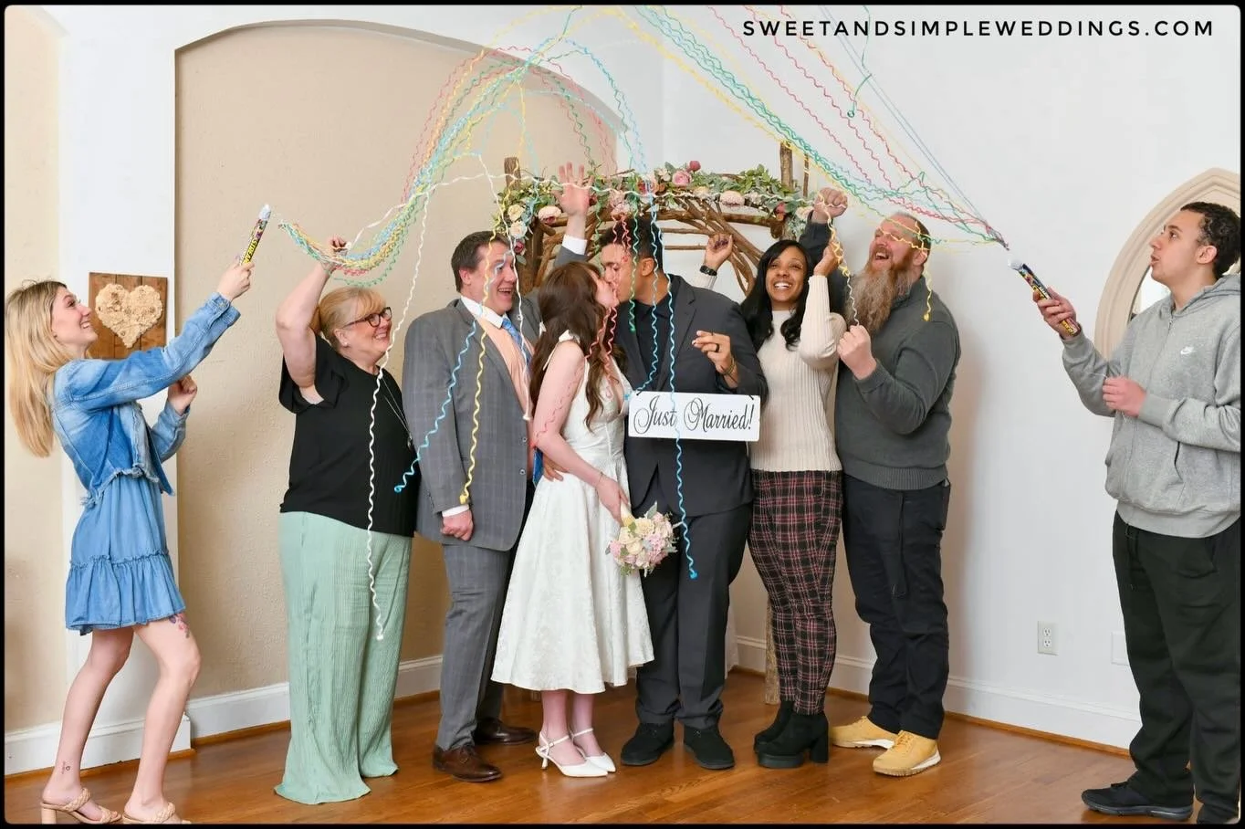 Another reminder that with every soldier, every airman, every seaman, every Marine, there&rsquo;s a family and community who loves them. This darling couple joined together with parents &amp; siblings for a celebration filled with joy in the #Heartof