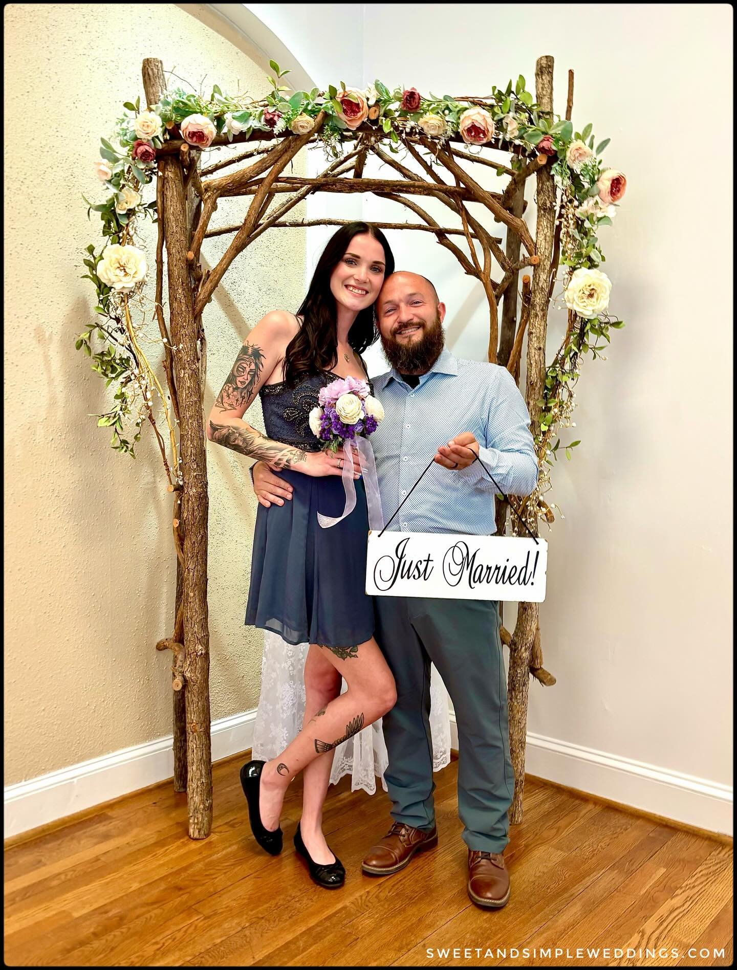 It may not have been a &ldquo;celebrity wedding,&rdquo; but their Sweet &amp; Simple ceremony left this sweet bride feeling like a star as they went on to celebrate at Denim &amp; Pearls with their parents. Ladies &amp; gentlemen, introducing Mr. &am