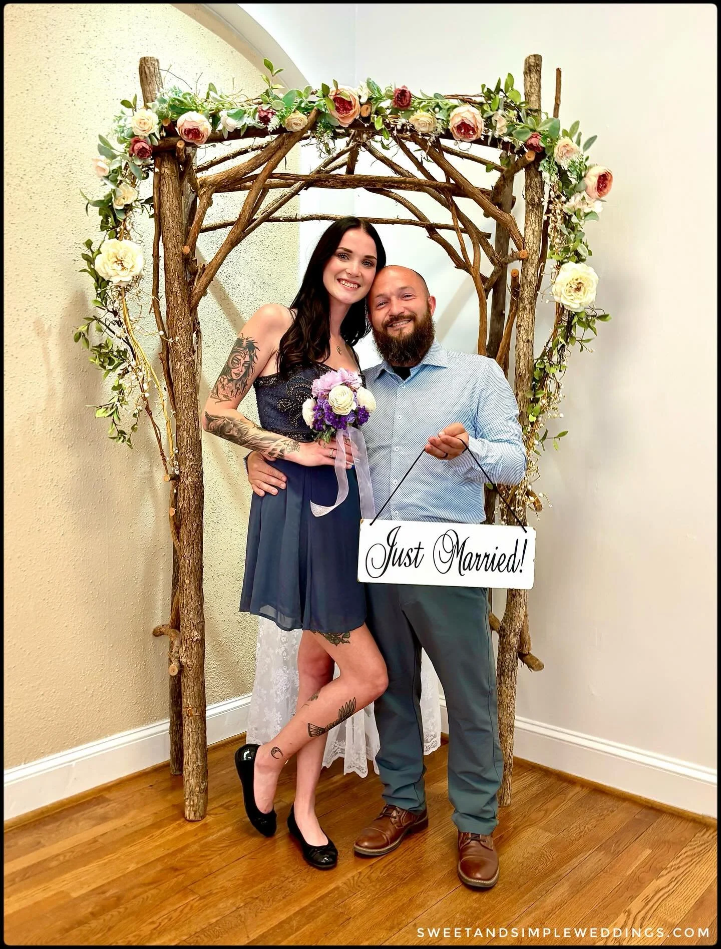 It may not have been a &ldquo;celebrity wedding,&rdquo; but their Sweet &amp; Simple ceremony left this sweet bride feeling like a star as they went on to celebrate at Denim &amp; Pearls with their parents. Ladies &amp; gentlemen, introducing Mr. &am