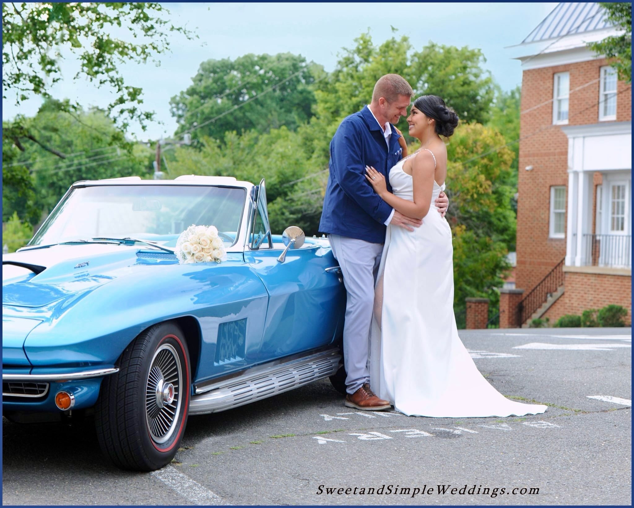 Something borrowed, something blue&hellip; 🚙 

Congratulations to Diandra &amp; Terry, whose beautiful intimate celebration included a &ldquo;classic&rdquo; finish during their romantic photos in the #HeartofWarrenton ❤️😎💙 

#virginiaisforlovers
#