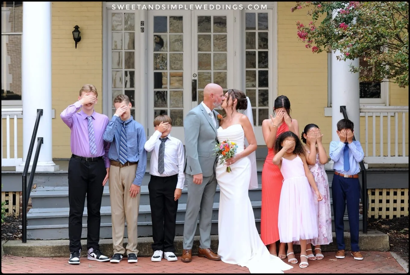 All the cousins came to join the fun with Brenna &amp; Hank, even if it was hard for them to watch 🫣😉

Congratulations to this lovely couple and their family on coming together to celebrate with an Enchanting Courtyard Wedding in the #HeartofWarren