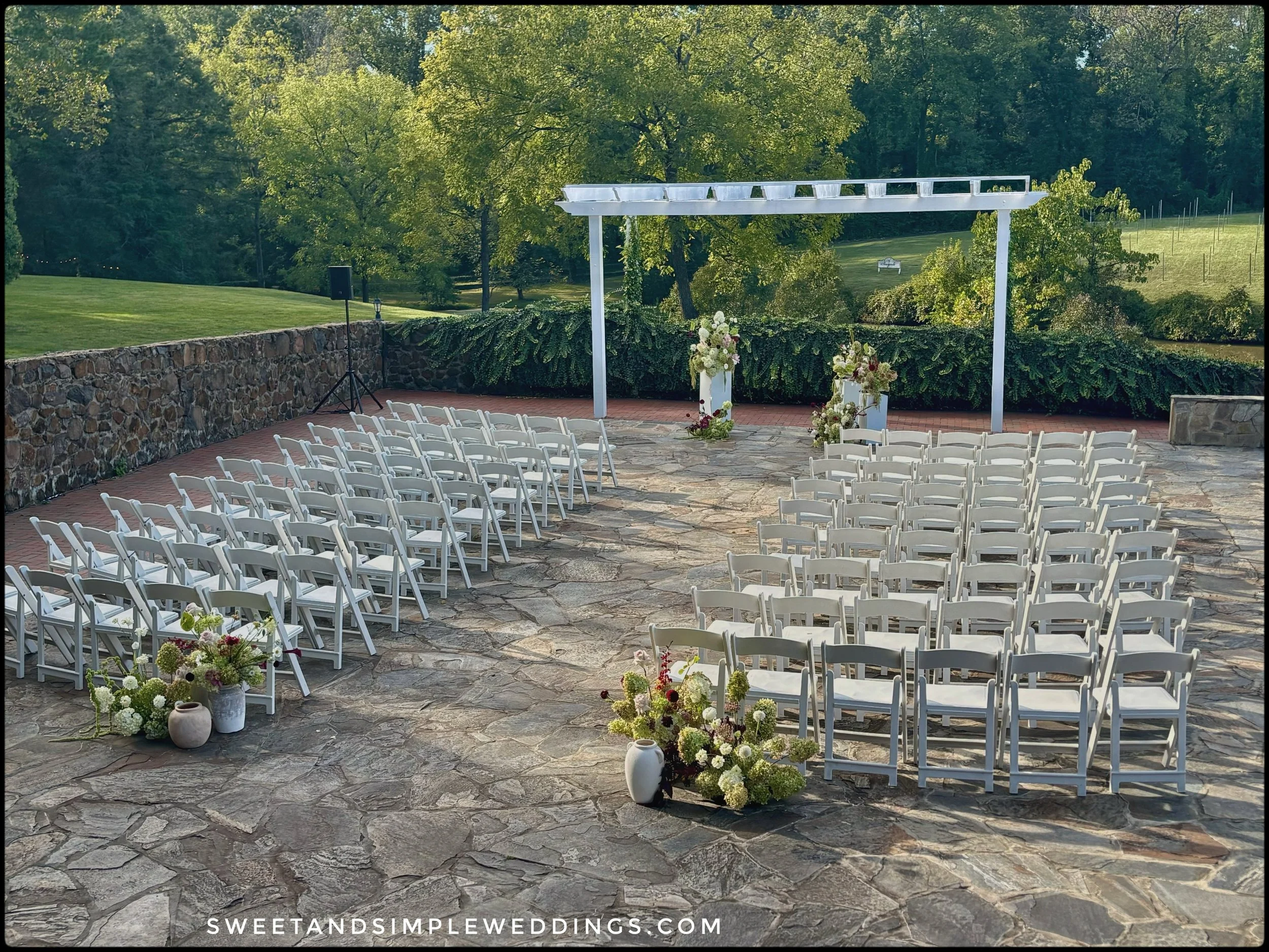 Fauquier County is home to some of the most beautiful wedding venues in the DMV, and last evening&rsquo;s glorious weather made the patio at Poplar Springs Manor a perfectly elegant setting. 

Congratulations to Holly &amp; Brandon and their families